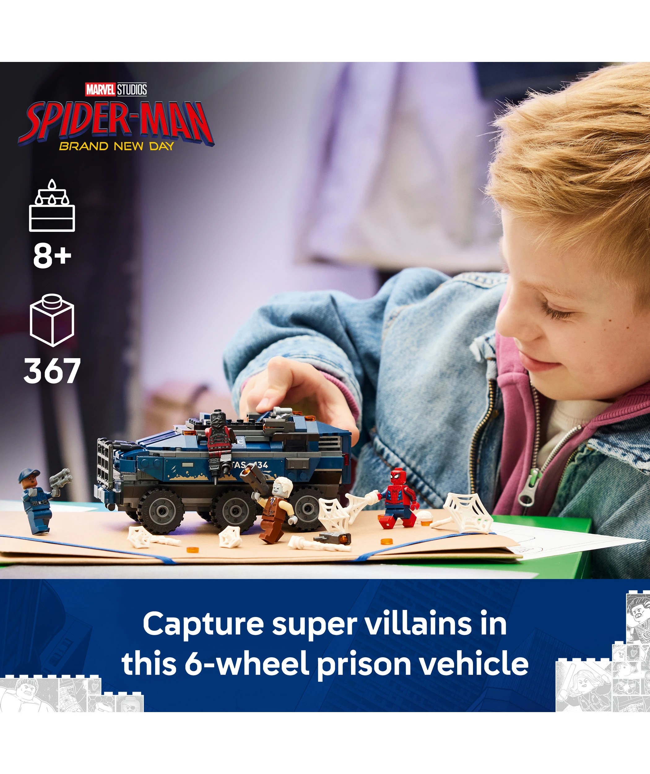 3 LEGO Super Heroes Spider-Man Prison Transport Chase 76349, 3 of 9