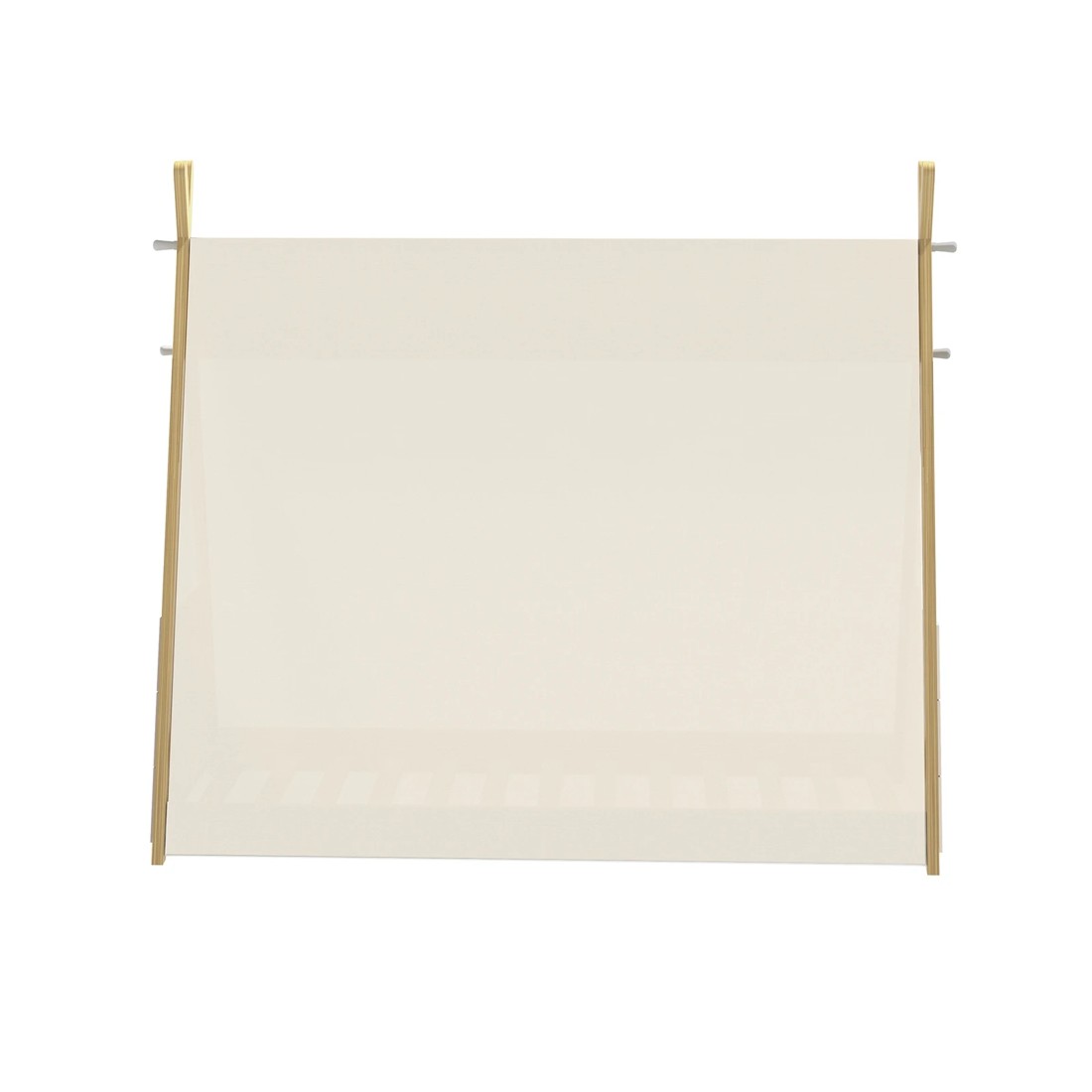 2 Oikiture Kids Bed Frame Wooden Timber Single Canvas Teepee Bed Frame Platform
 - Multi, 2 of 10