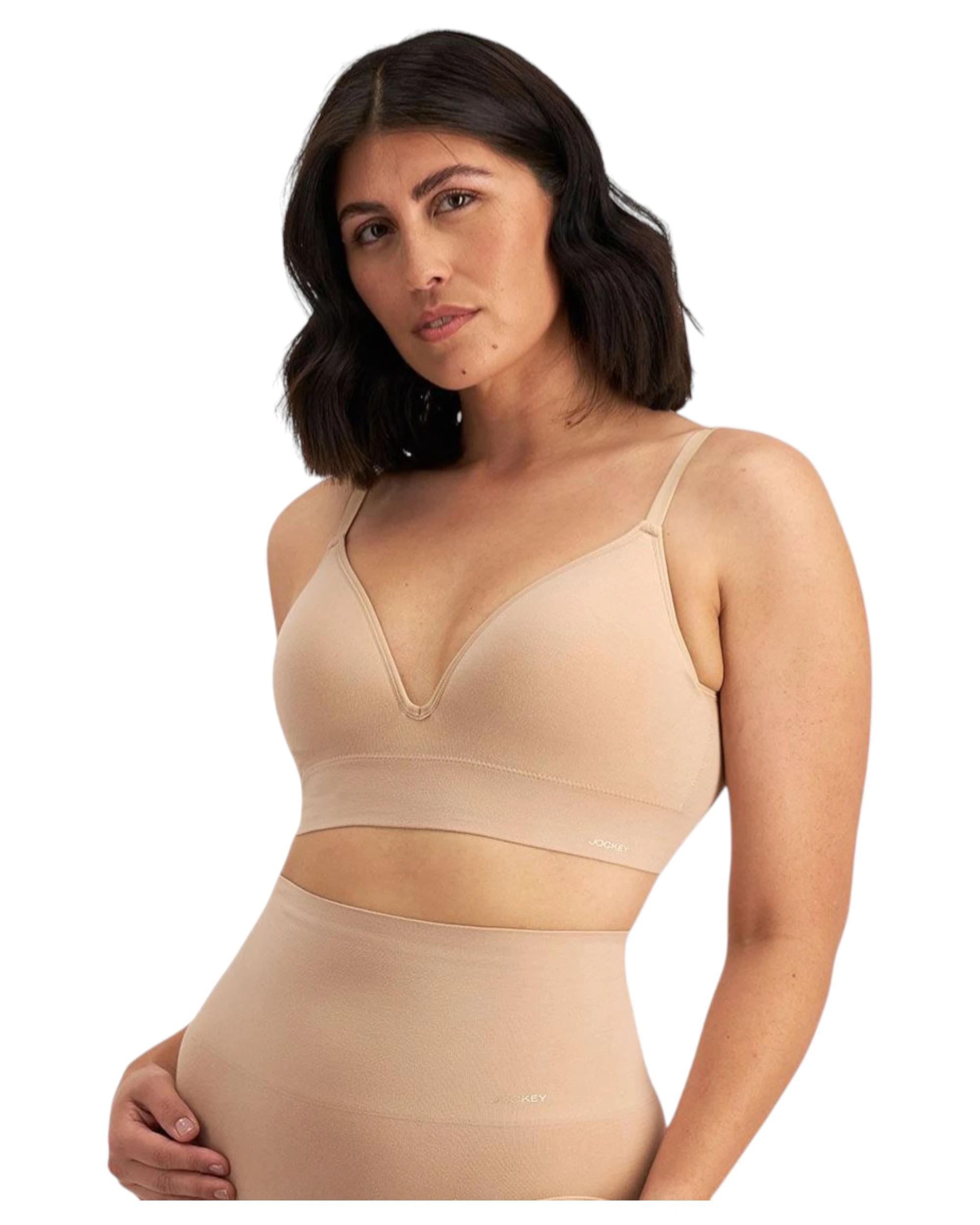 5 Jockey Womens Skimmies Bralett Black Lightweight Bra NUDE, 5 of 6