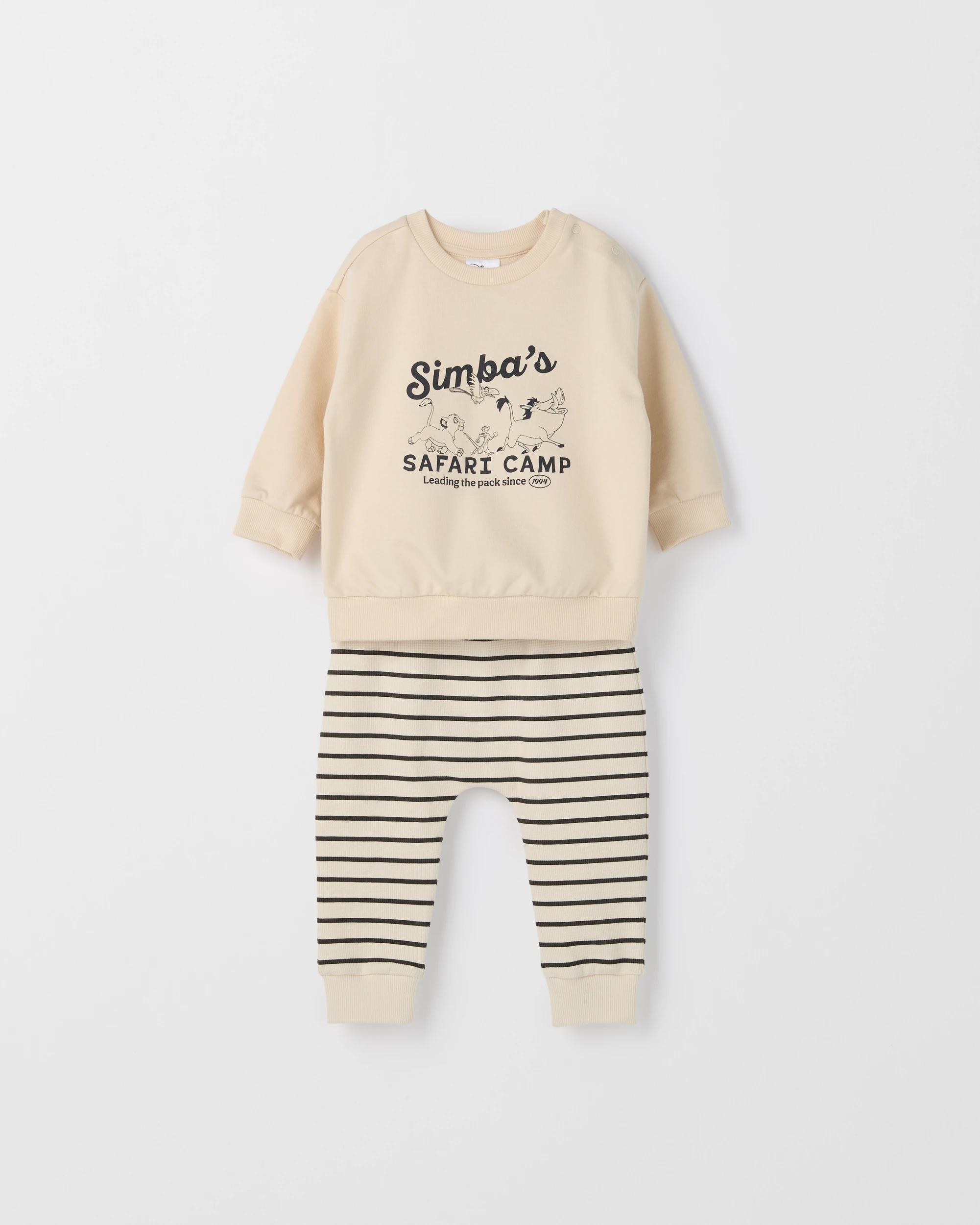 3 Disney Organic Cotton Baby Fleece Set SIMBA WHITECAP GREY, 3 of 5