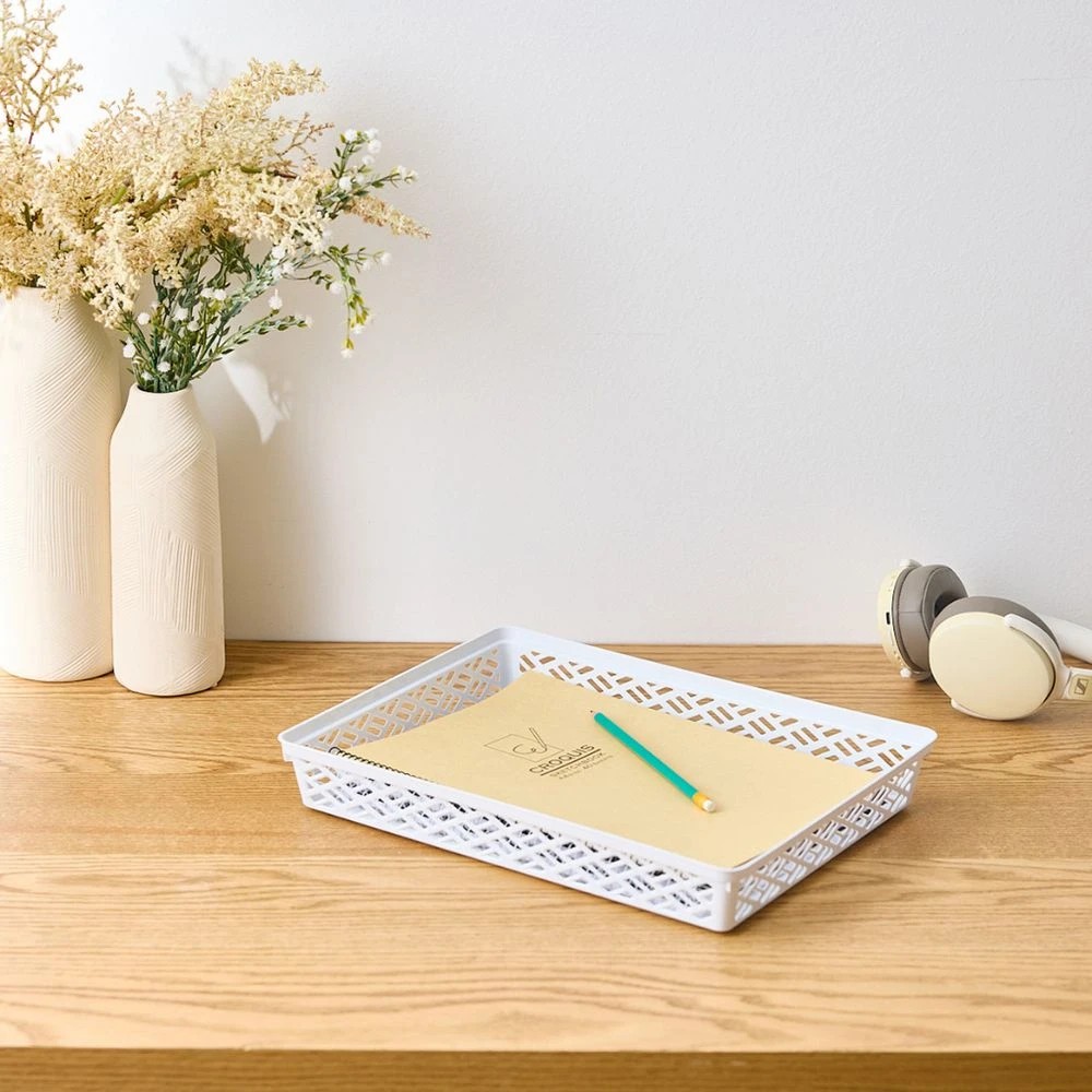 2 Keji A4 Storage Tray White, 2 of 3