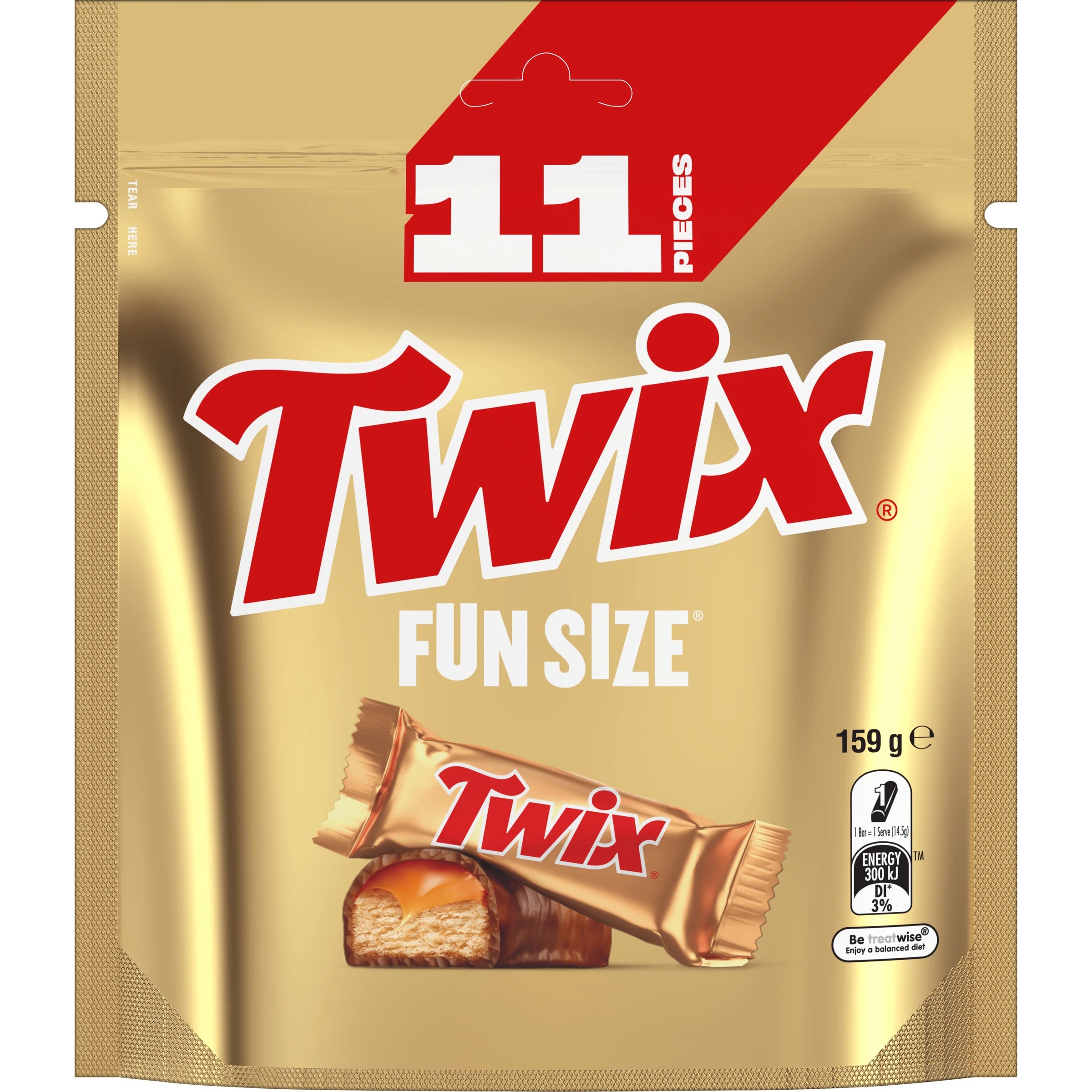 1 11 Piece Twix Fun Size Share Pack 159g, 1 of 4