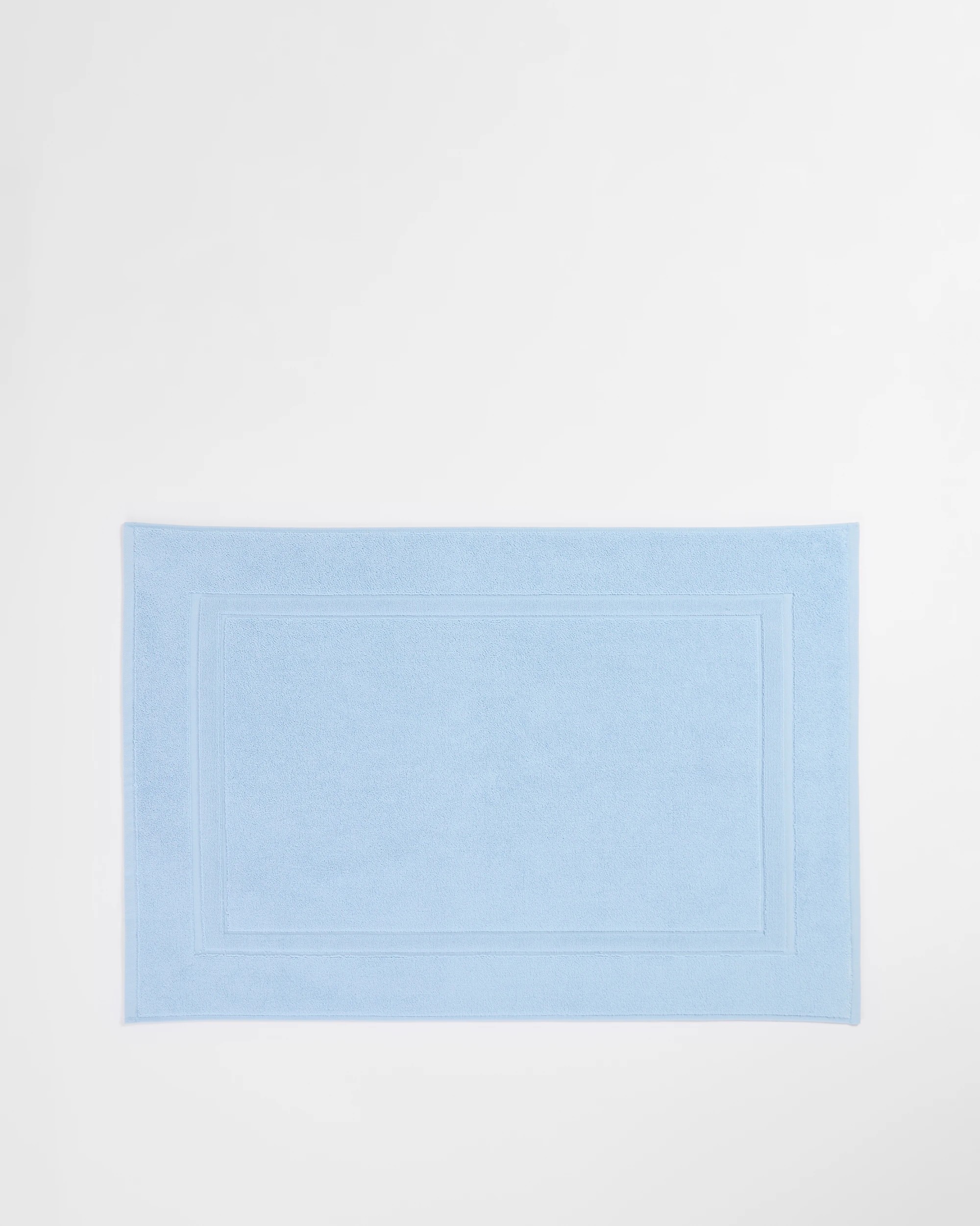 1 Grandeur Australian Cotton Bath Mat - Blue, 1 of 2