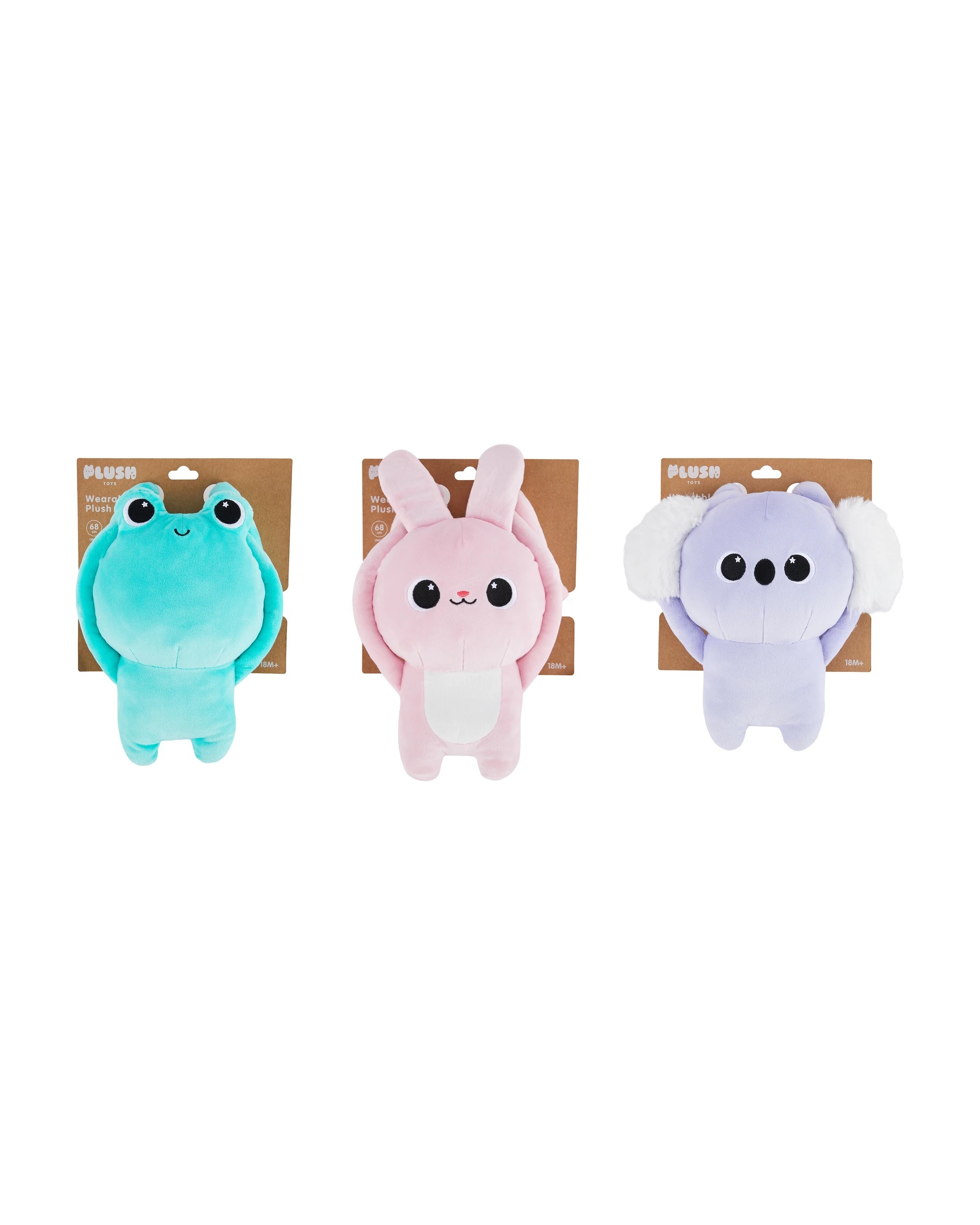 3 Wearable Plush - Assorted, 3 of 3