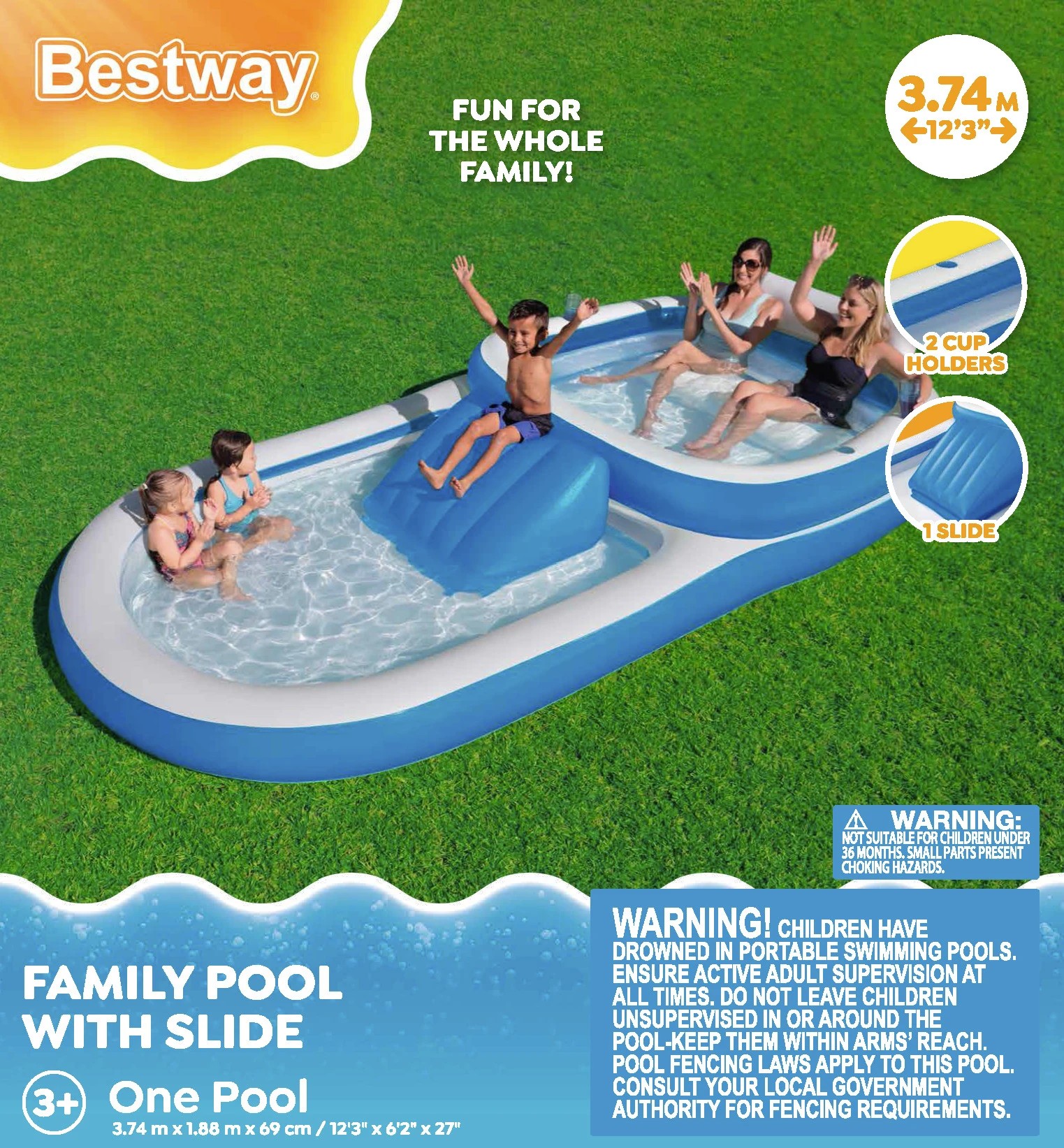 6 Bestway Family Pool with Slide, 6 of 6