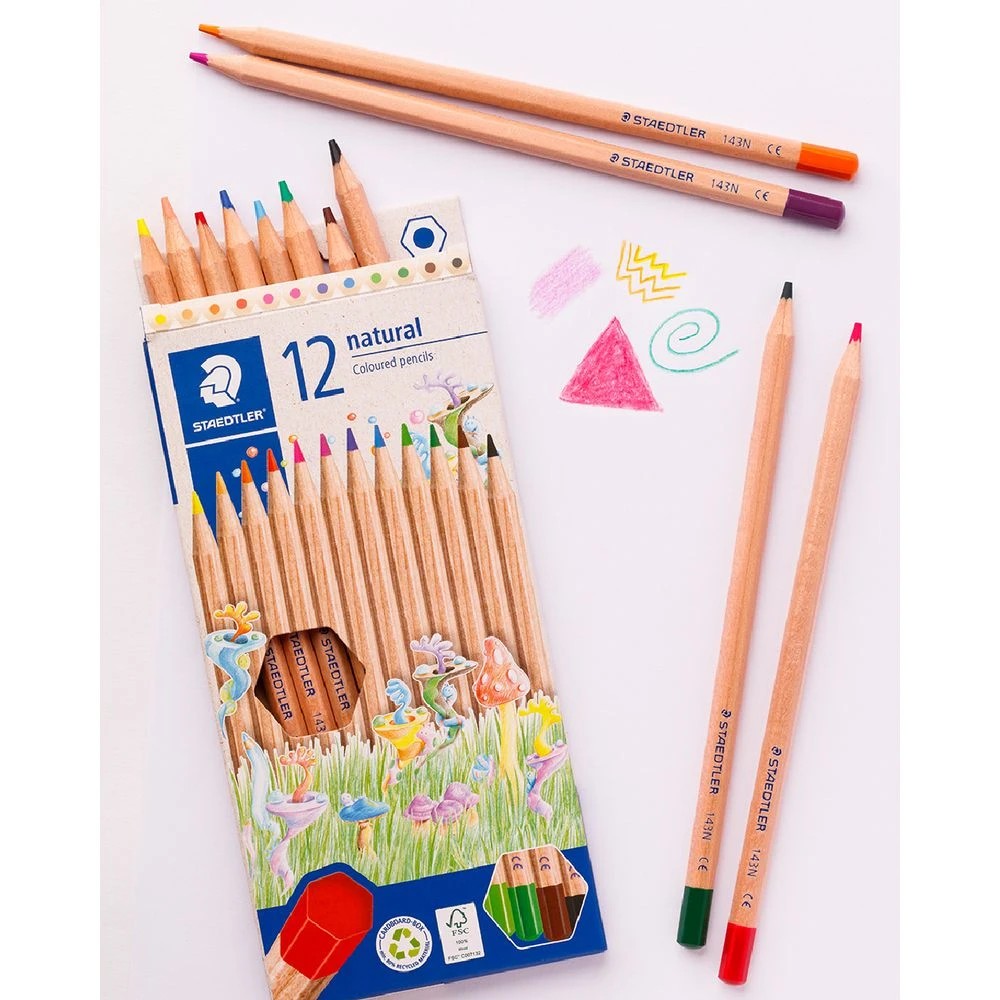 5 Staedtler Natural Coloured Pencils 12 Pack, 5 of 5