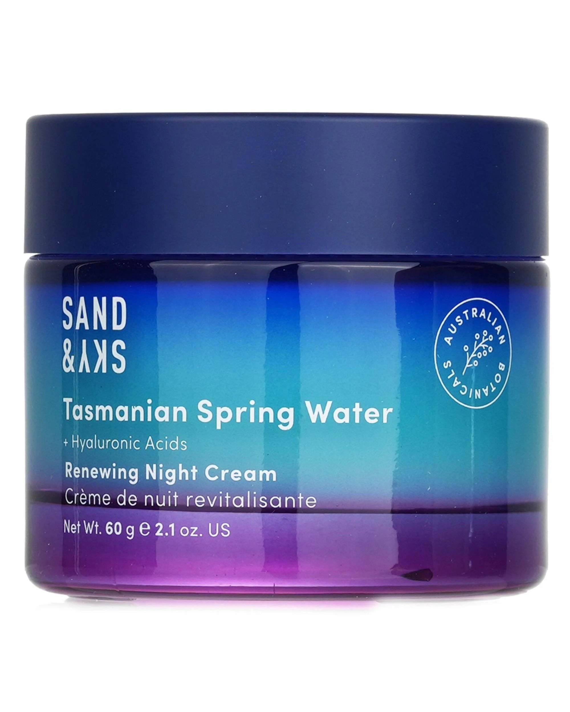1 Sand & Sky Tasmanian Spring Water - Renewing Night Cream  60g/2.1oz, 1 of 3