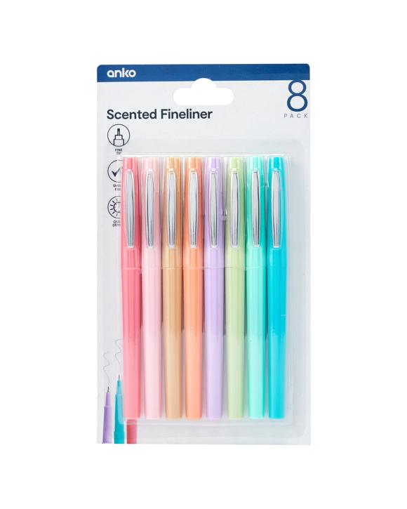 8 Pack Scented Fineliners