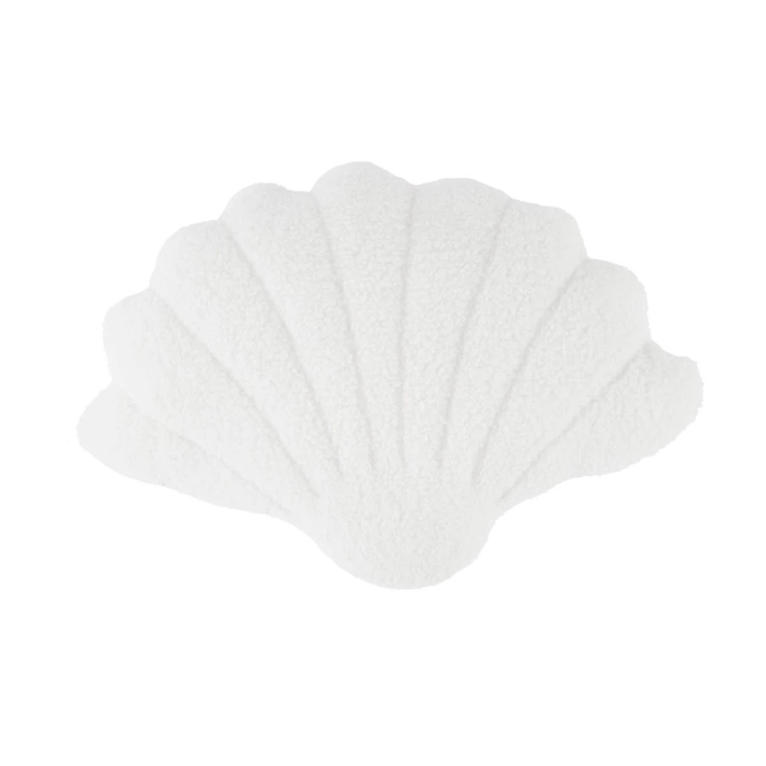 1 Shell Boucle Cushion - White, 1 of 4