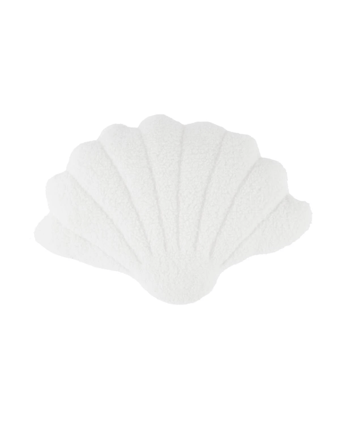 1 Shell Boucle Cushion - White, 1 of 4