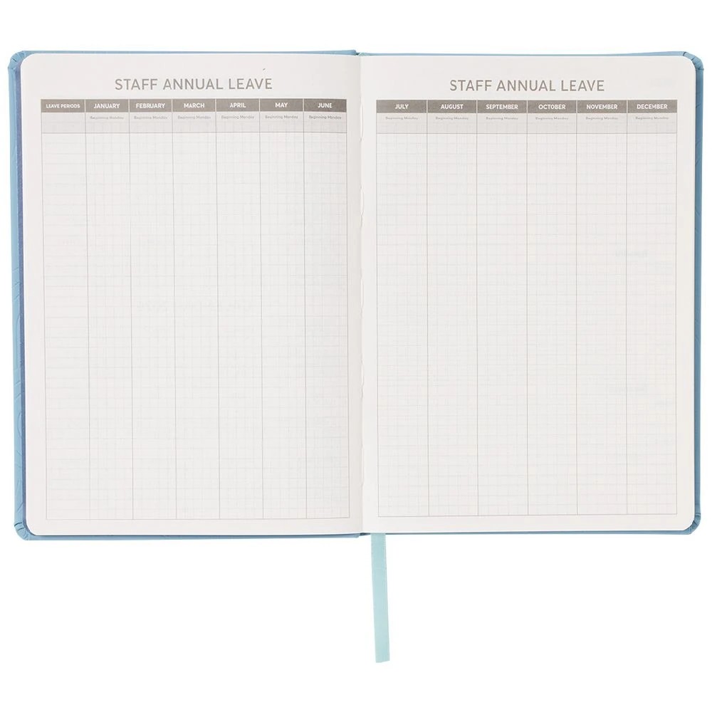 6 J.Burrows A5 Week to View 2025 Embossed Diary Blue, 6 of 8