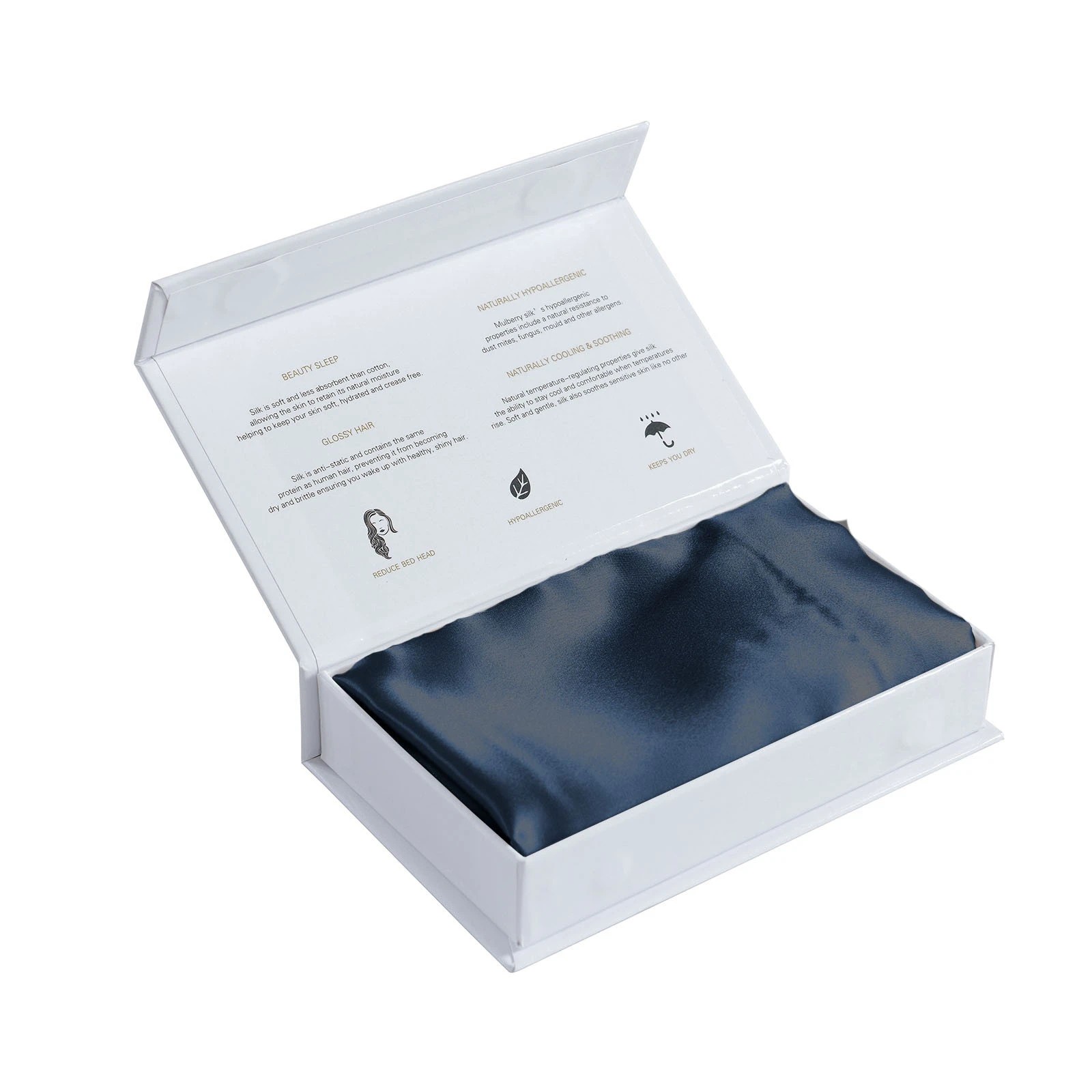 6 Royal Comfort Mulberry Soft Silk Luxurious Hypoallergenic Pillowcase Twin Pack - Blue - Blue, 6 of 10