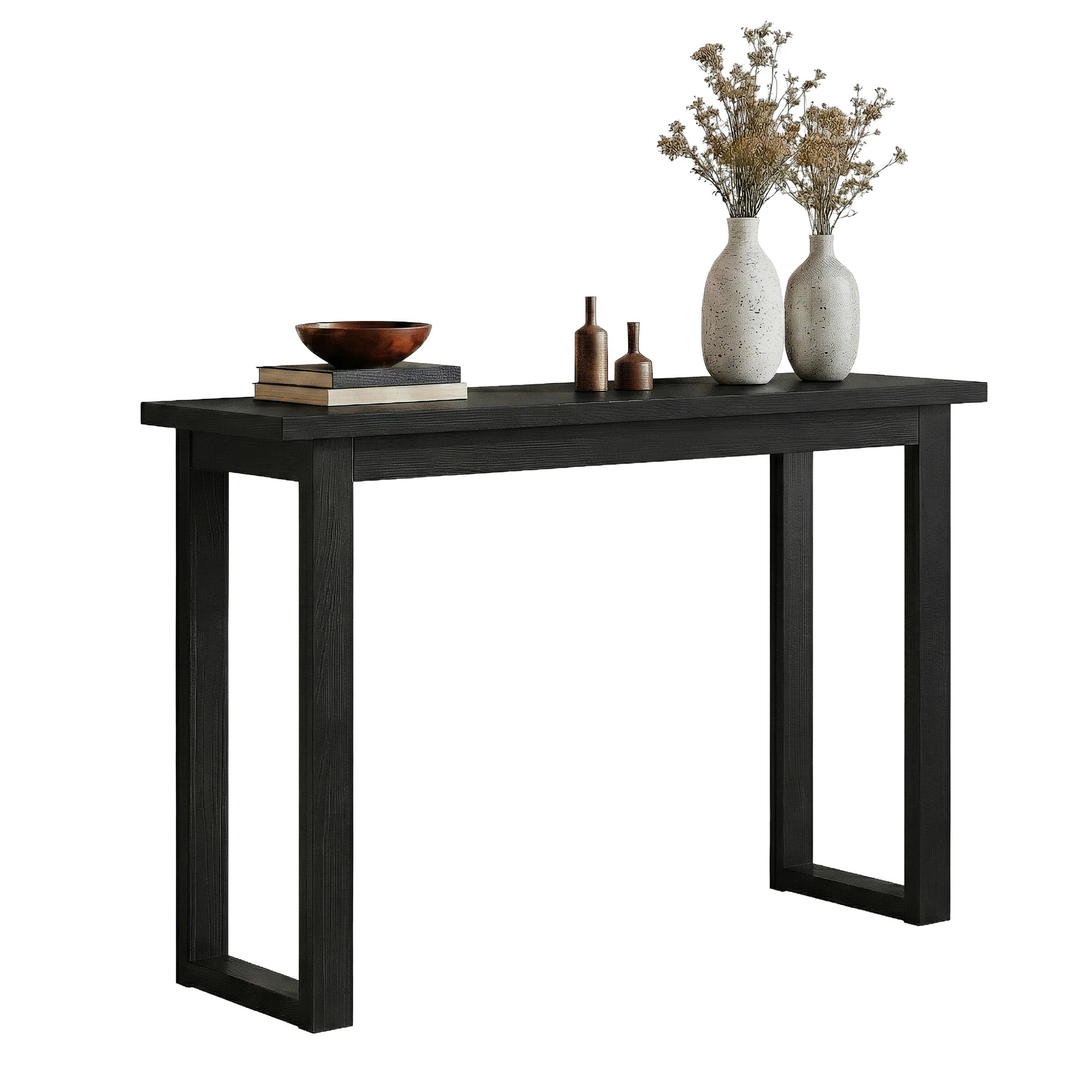 1 Artiss Console Table 110CM - Black, 1 of 3