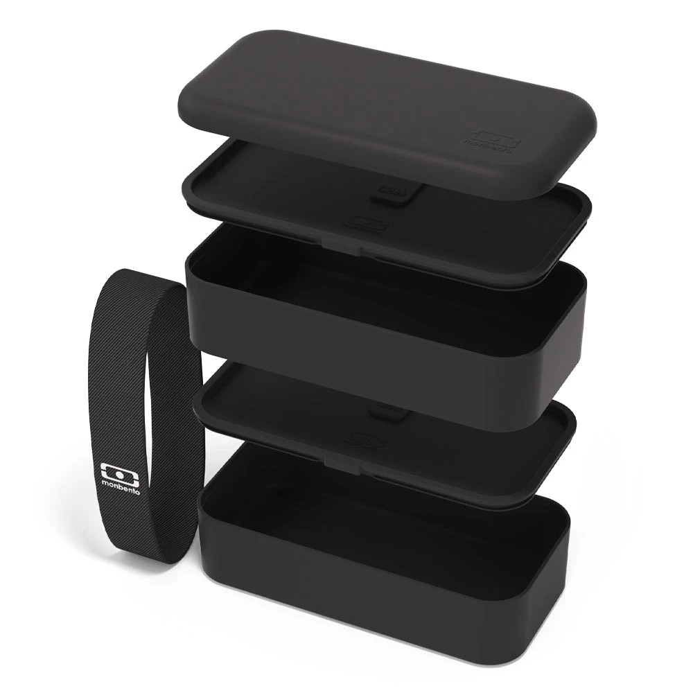 3 Monbento MB Original Bento Box – Black Onyx - Black - Black, 3 of 5