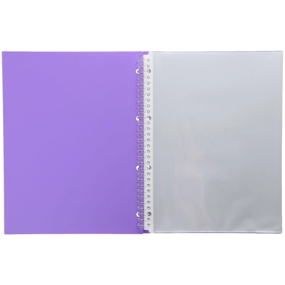 3 Aqua Drops Refillable Display Book A4 20 Pockets Vivid Purple, 3 of 4