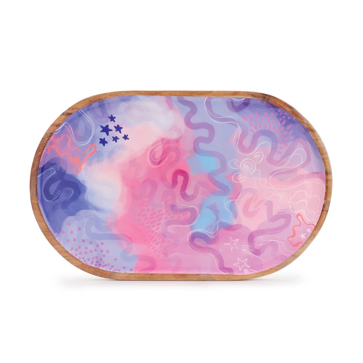 3 Rachael Sarra Flourish Oval Enamel Platter, 3 of 4