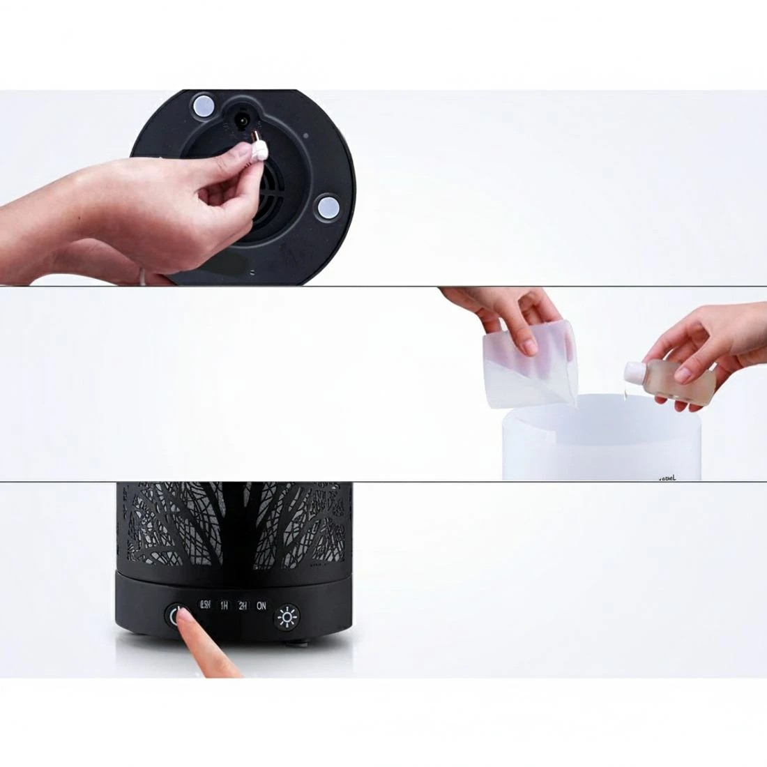 7 Devanti Aroma Diffuser Aromatherapy  160ml - Black, 7 of 7