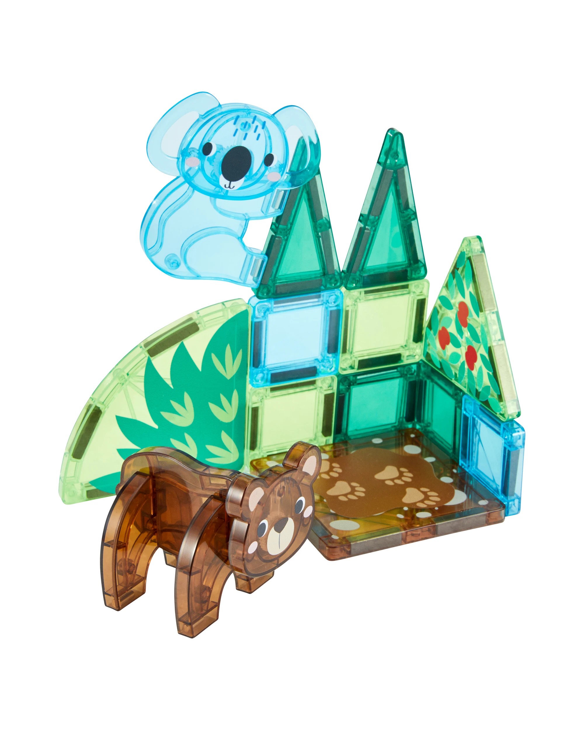 1 13 Piece Forest Magnetic Tiles, 1 of 7