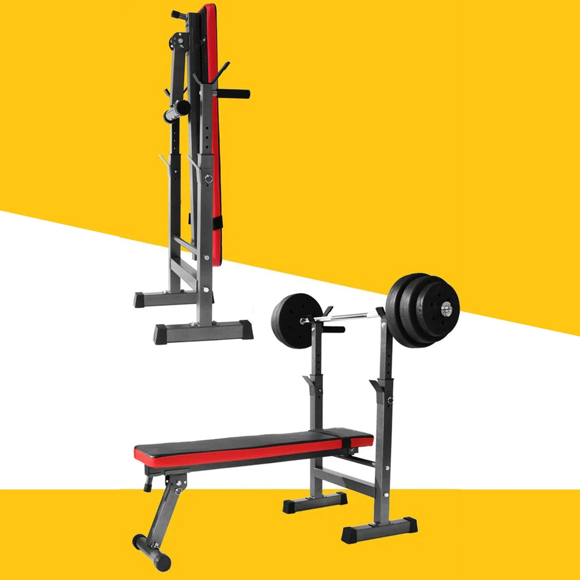 2 Fitness Master Multistation Foldable Bench Press Incline Home Gym, 2 of 10