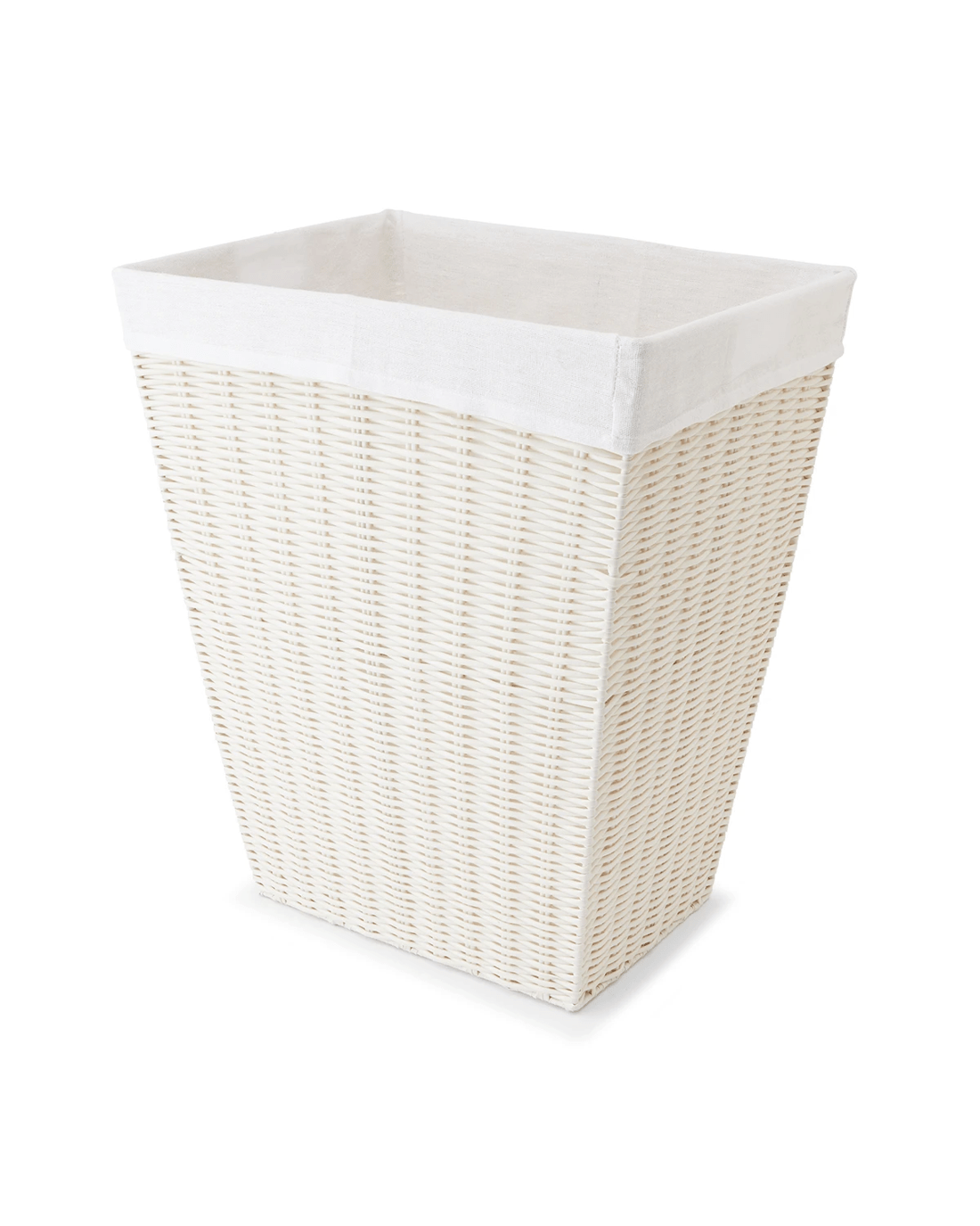 2 Rattan Look Hamper with Liner - White, 2 of 7