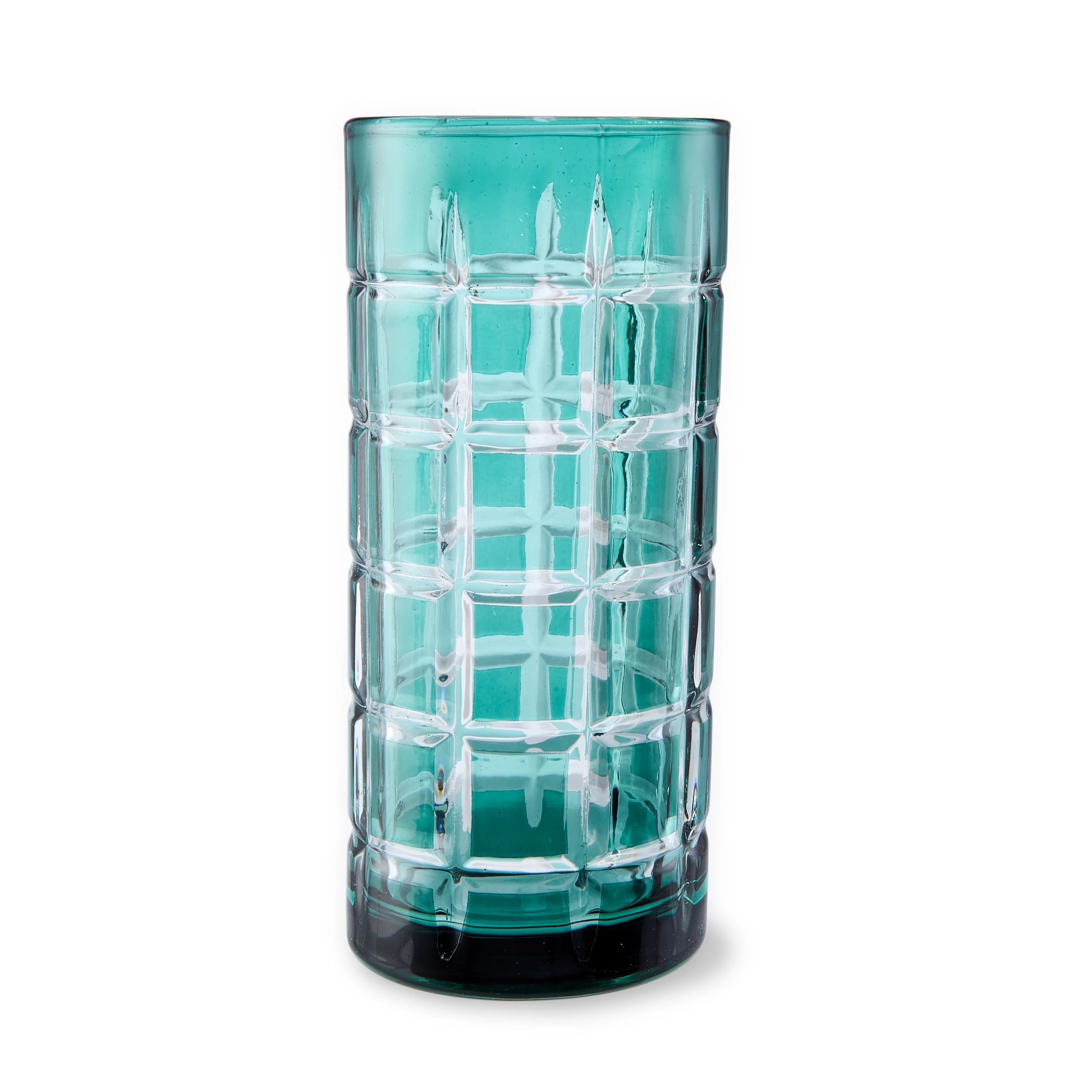 2 6 Green Tartan Highball Glasses, 2 of 6