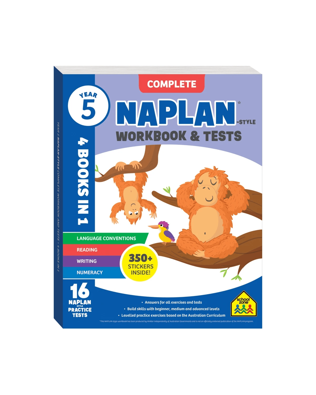 1 Naplan-Style Complete Workbook and Tests Year 5: 4 Books in 1 - Book, 1 of 4