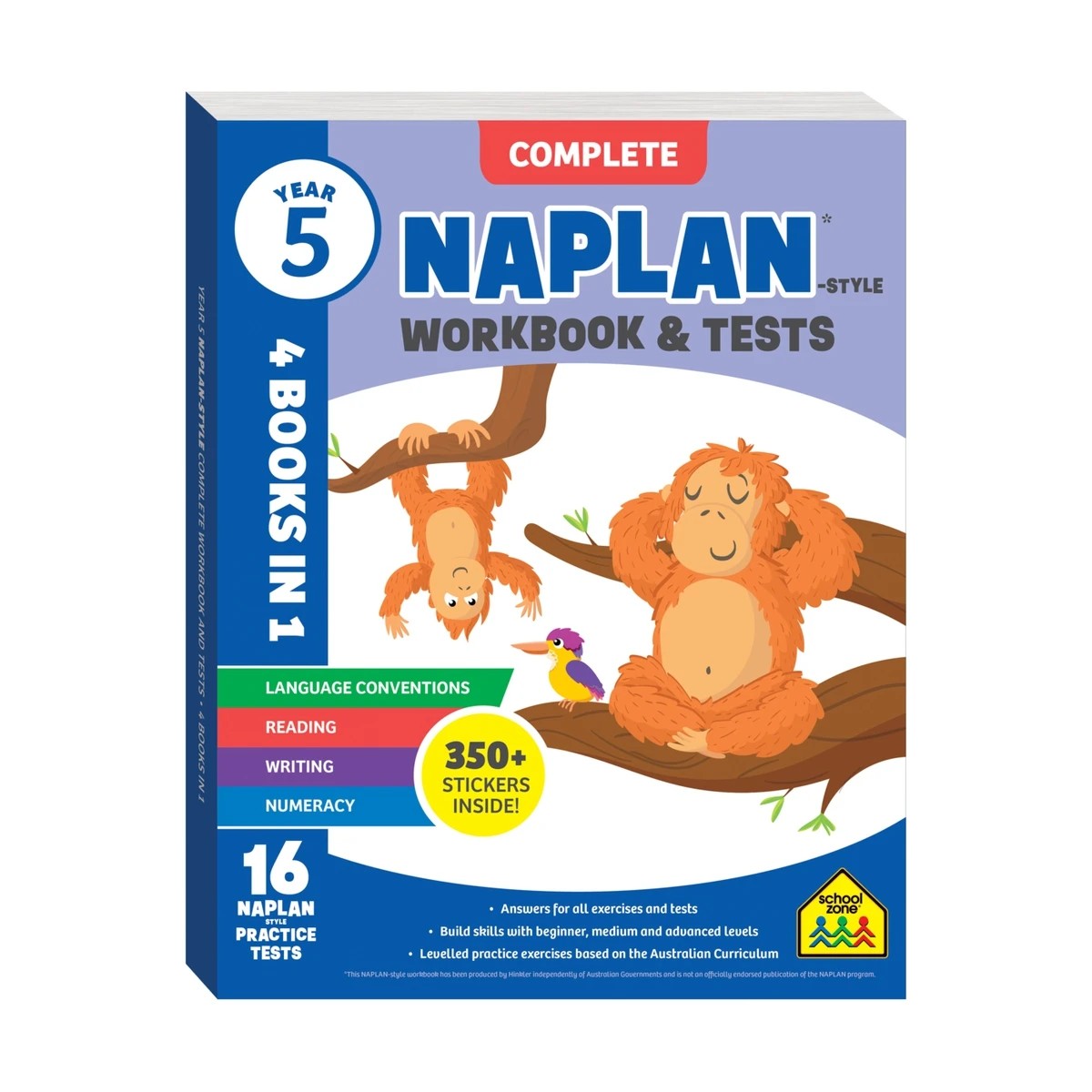 1 Naplan-Style Complete Workbook and Tests Year 5: 4 Books in 1 - Book, 1 of 4