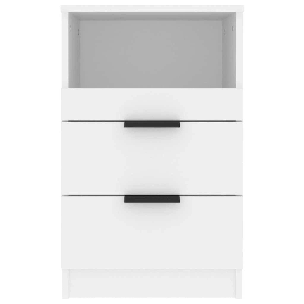 4 vidaXL Bedside cabinet Ample Storage - White, 4 of 10