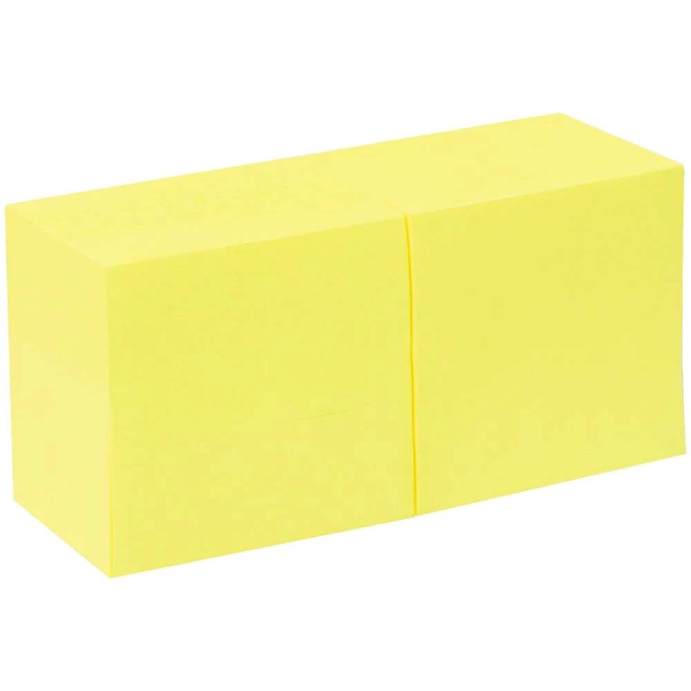 3 Keji Stick-it Cube Notes 50x50mm Neon Yellow 2 Pack, 3 of 3