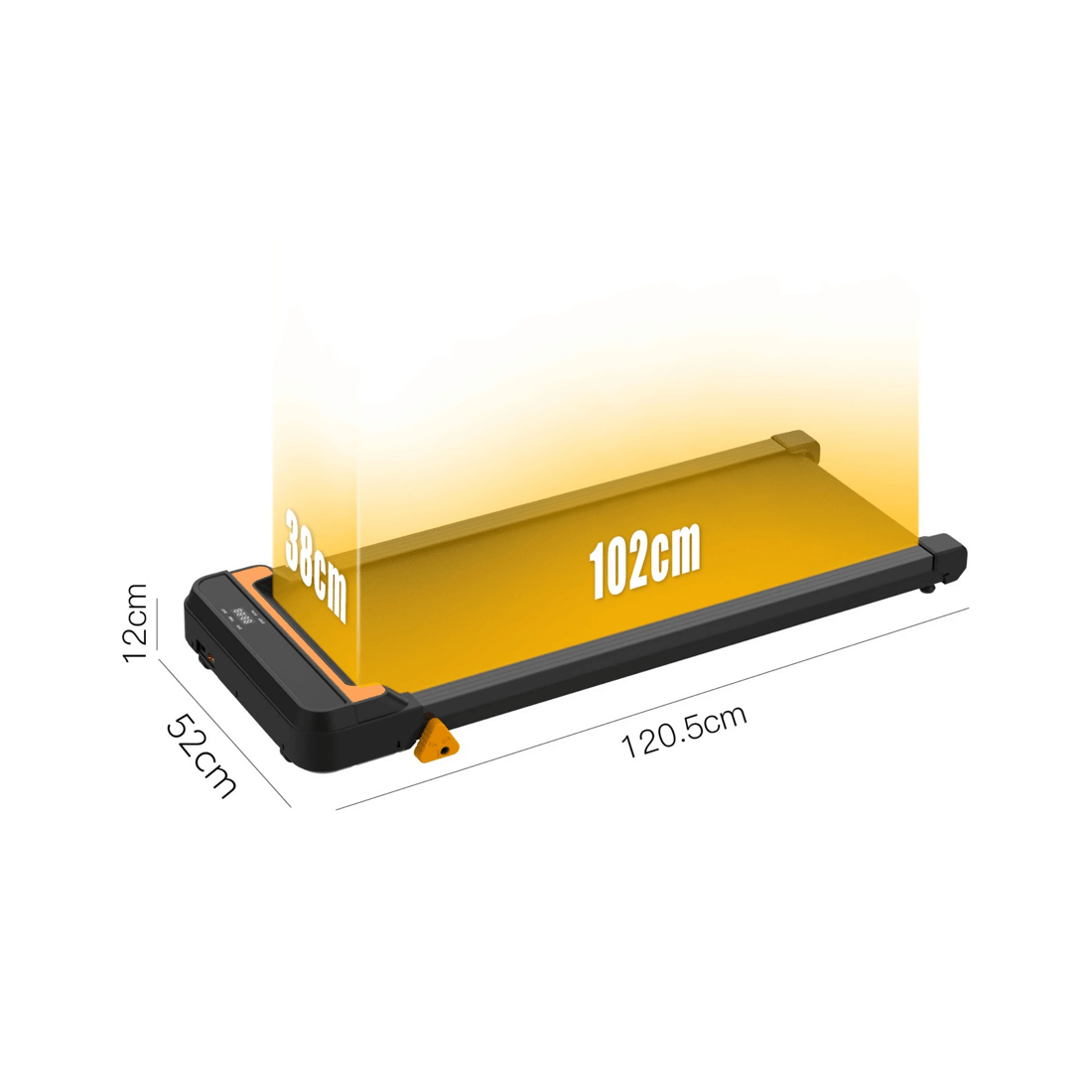 6 Advwin Under Desk Walking Pad Incline Treadmill Black - Black, 6 of 6