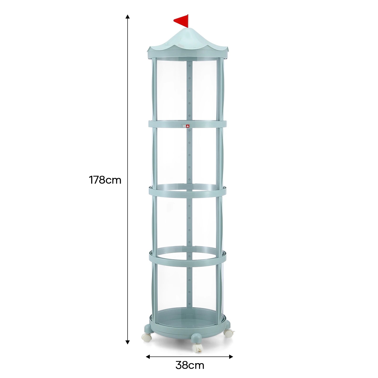 1 Ausway Kids Toys Tube Box Display Cabinet Organiser, 1 of 5
