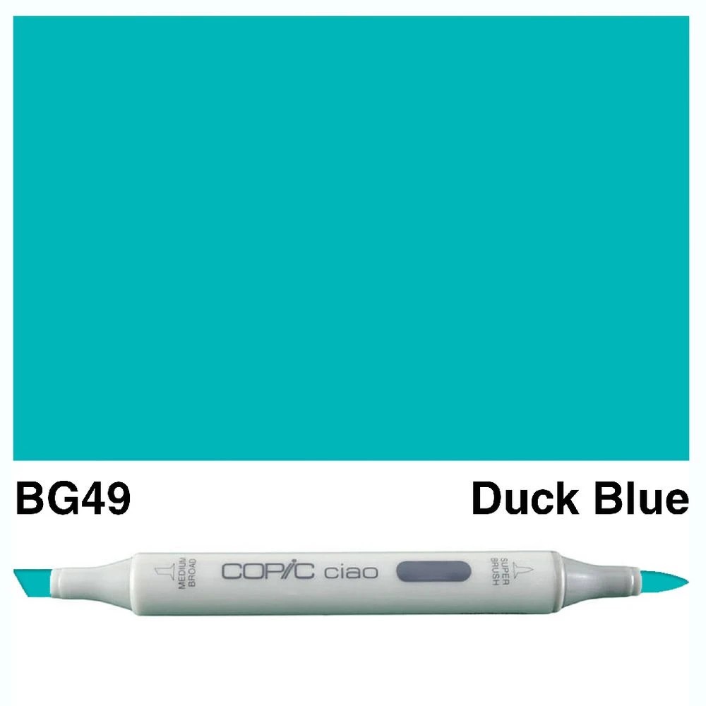 3 Copic Ciao Dual Nib Marker BG49 Duck Blue, 3 of 3