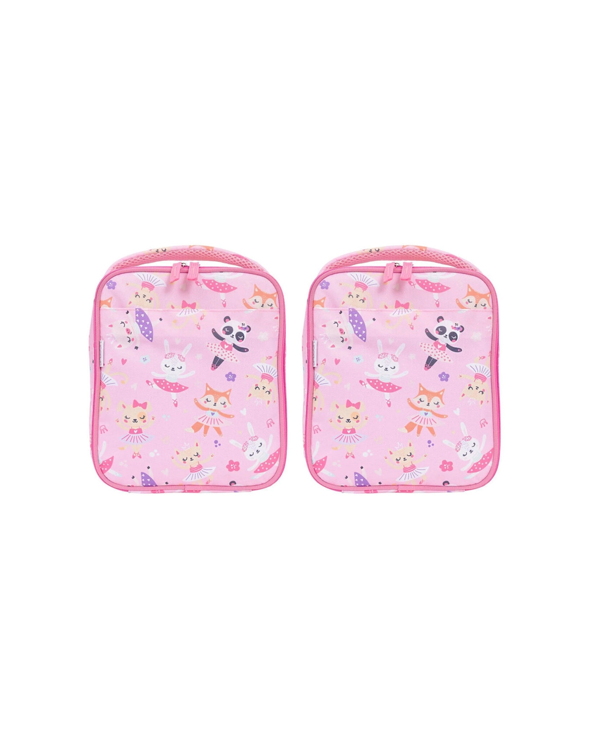 1 Splosh 2PK Out & About Ballet Kids Children Insulated Lunch Bag Waterproof Polyester 21x25cm - Pink, 1 of 7