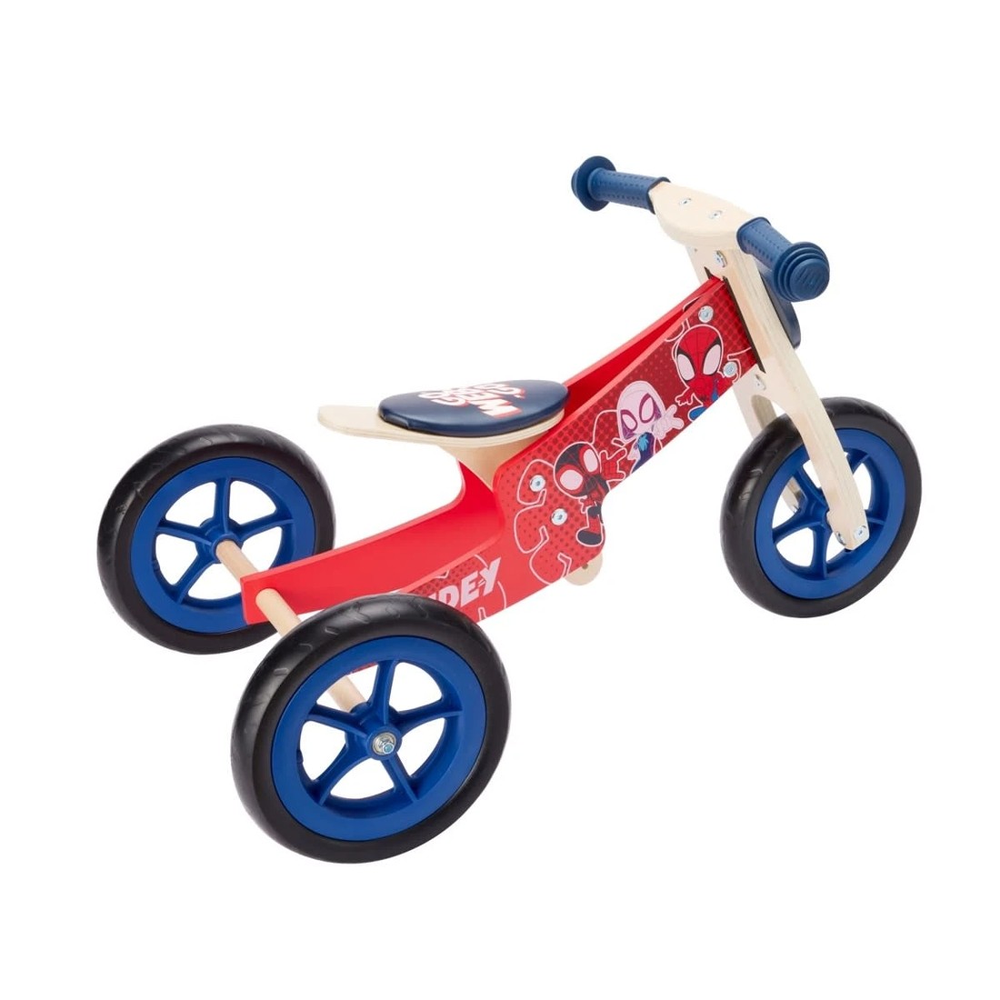 8 Disney Junior Marvel Spidey and His Amazing Friends 2-in-1 Wooden Balance Bike, 8 of 9