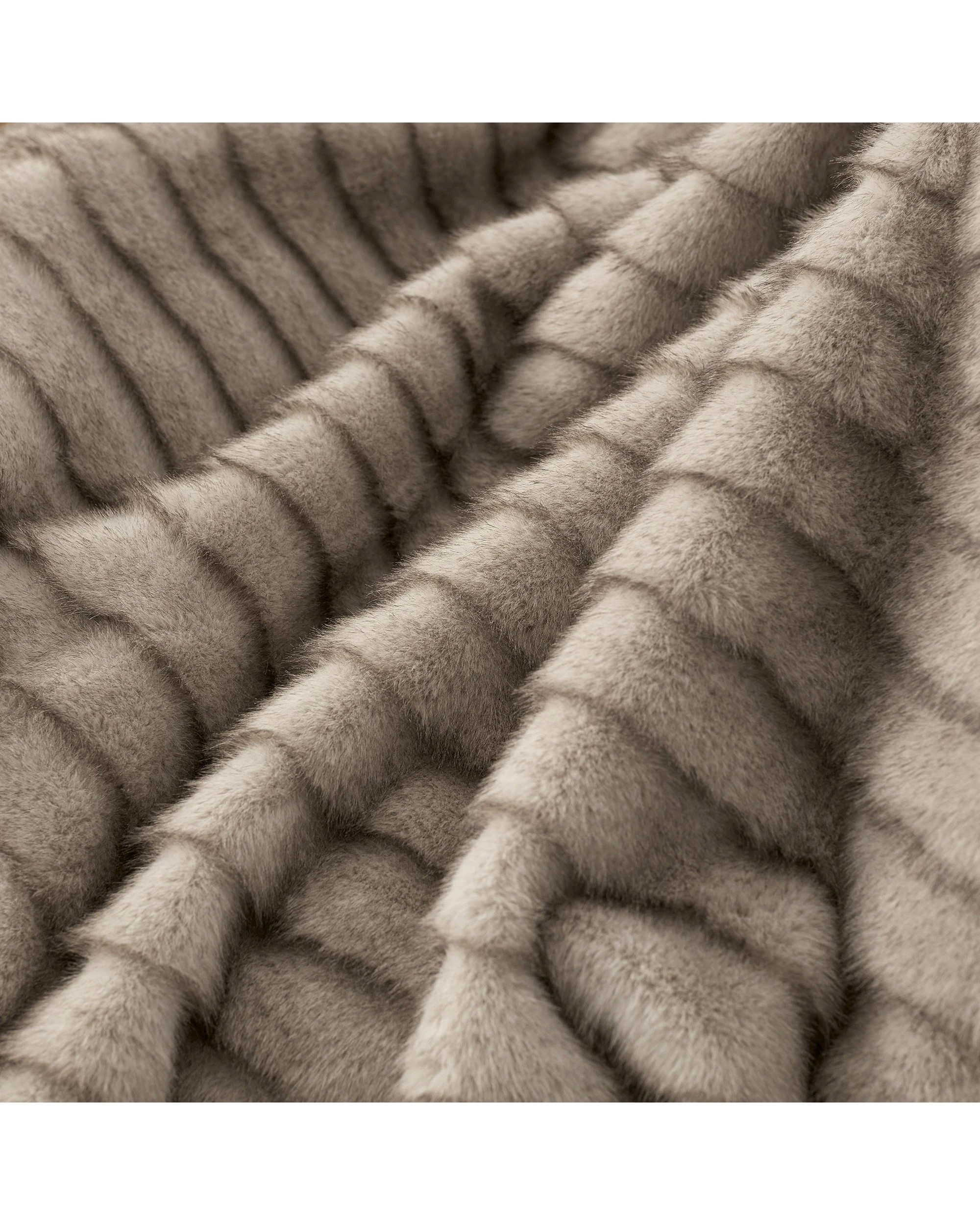4 Dreamaker Nara Luxe Faux Mink Throw Blanket 180x200cm - Brown, 4 of 5