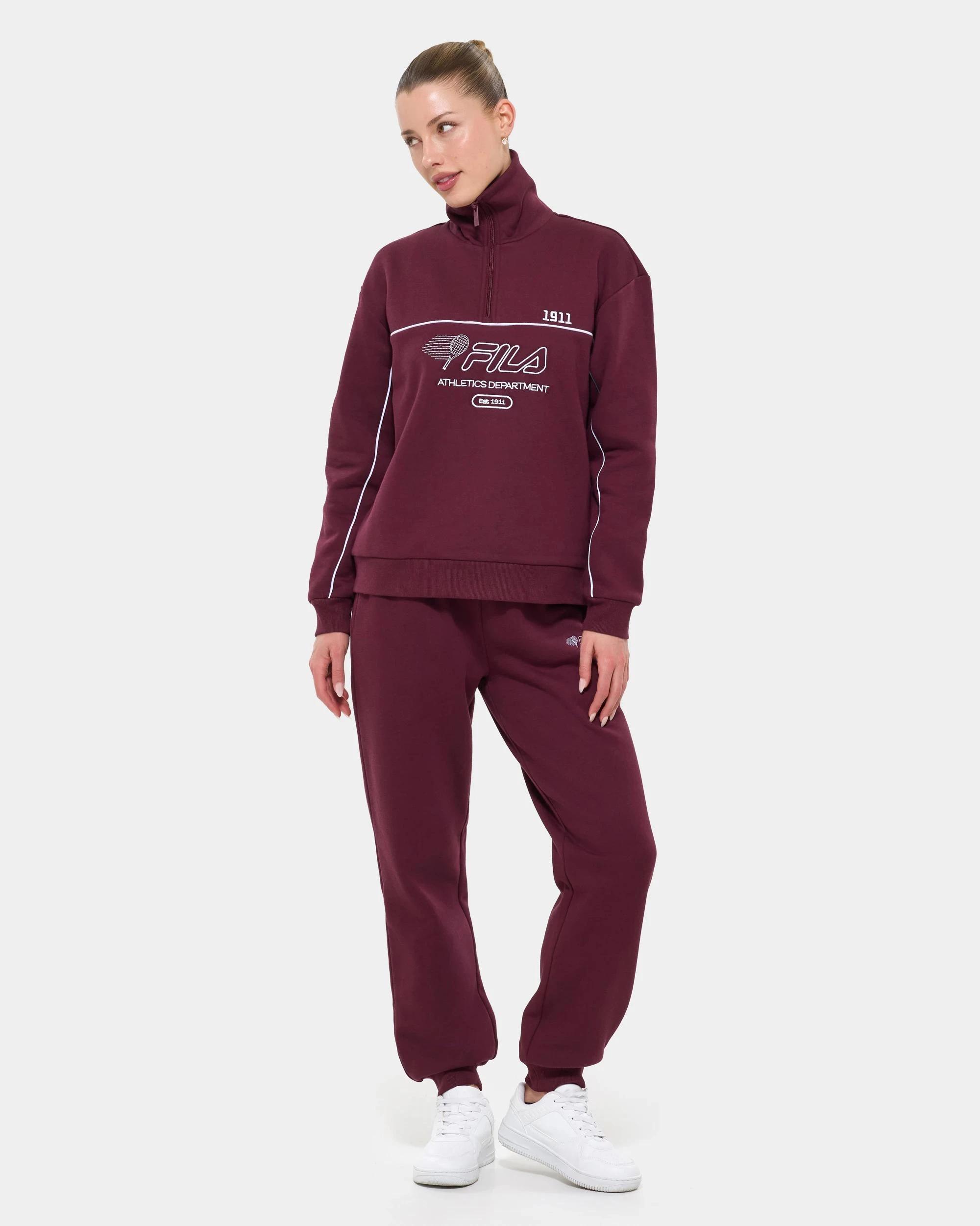 6 Fila Laila Quarter Zip Fleece Core Jumper PORT ROYALE, 6 of 6