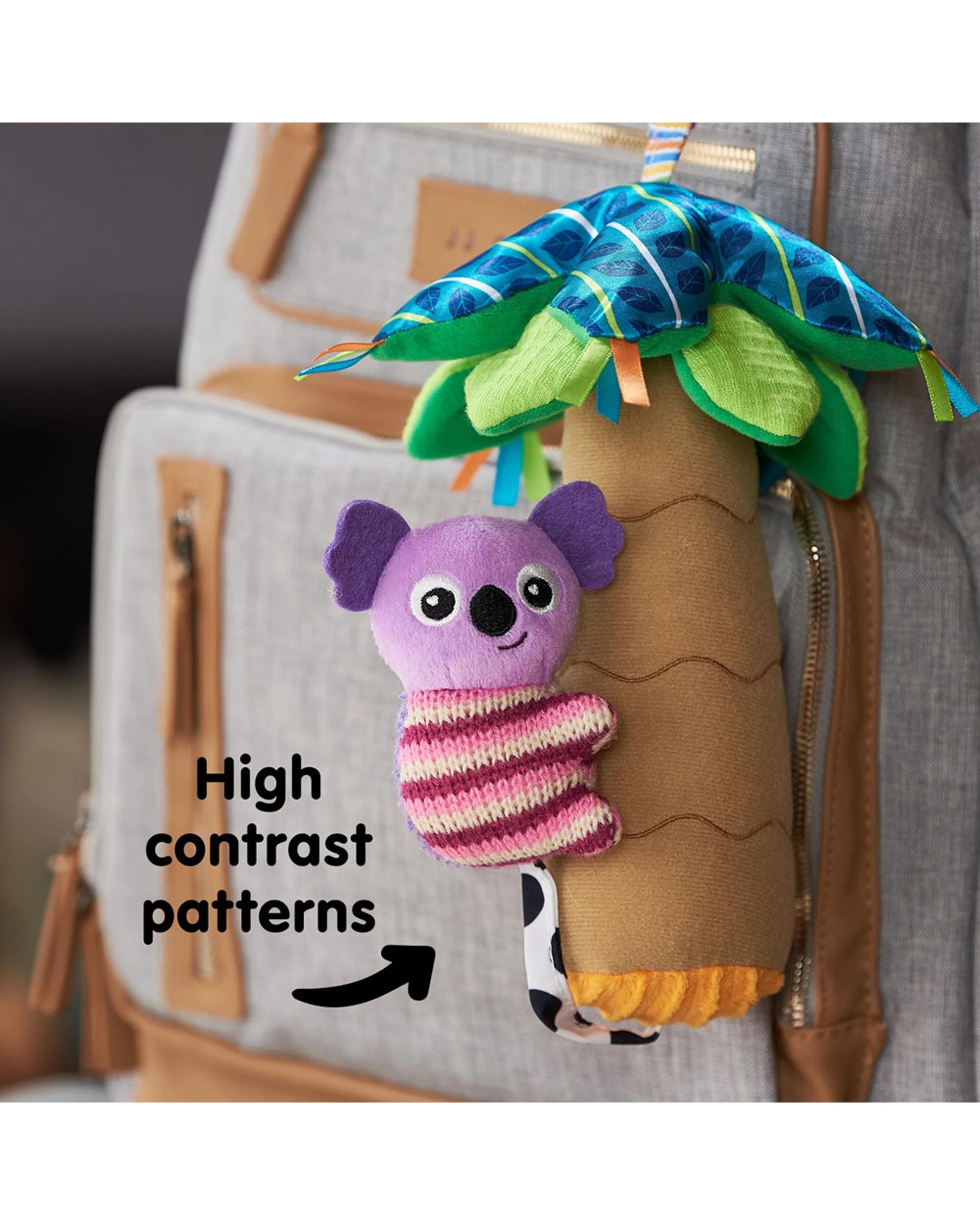 4 Lamaze Walla Walla Koala Clip & Go Plush Pram Toy Developmental Sensory - Multi, 4 of 7