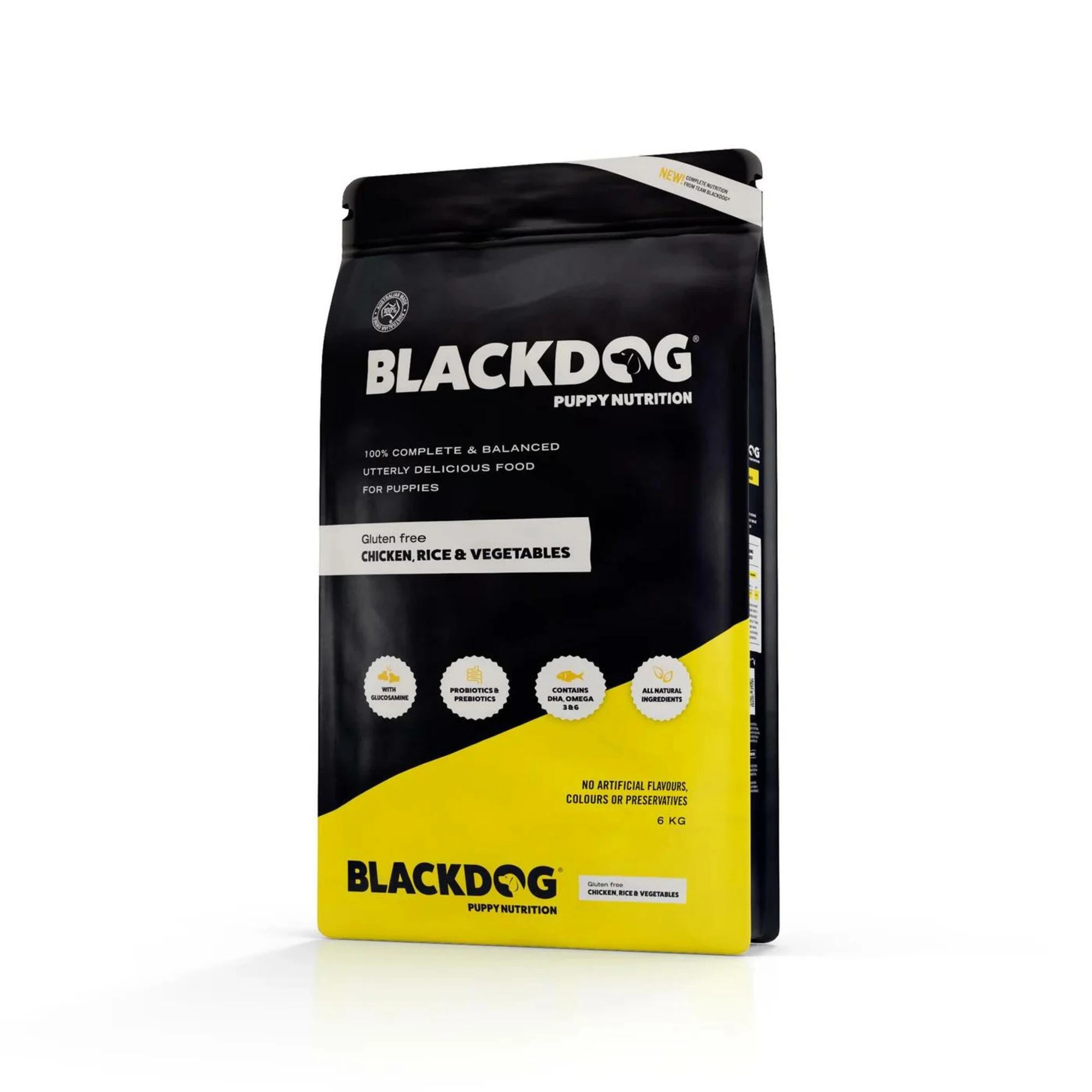 1 Black Dog Puppy Chicken & Rice 6kg, 1 of 1