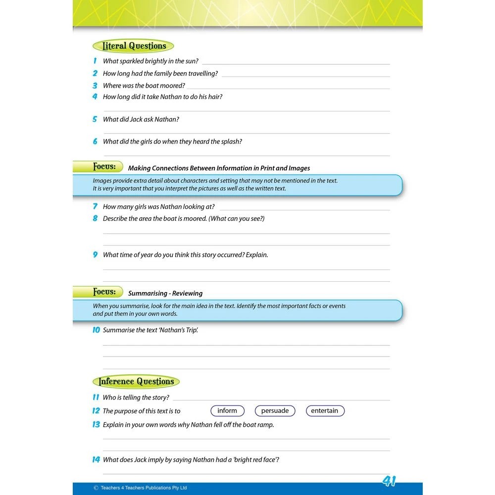 4 Reading Conventions Activity Book 5, 4 of 4
