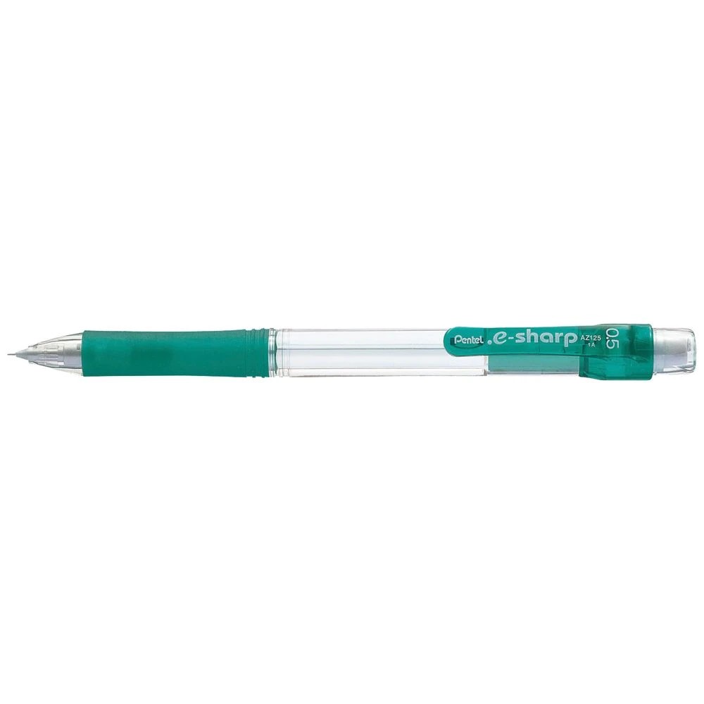 1 Pentel E-Sharp Mechanical Pencil 0.5mm Green, 1 of 2