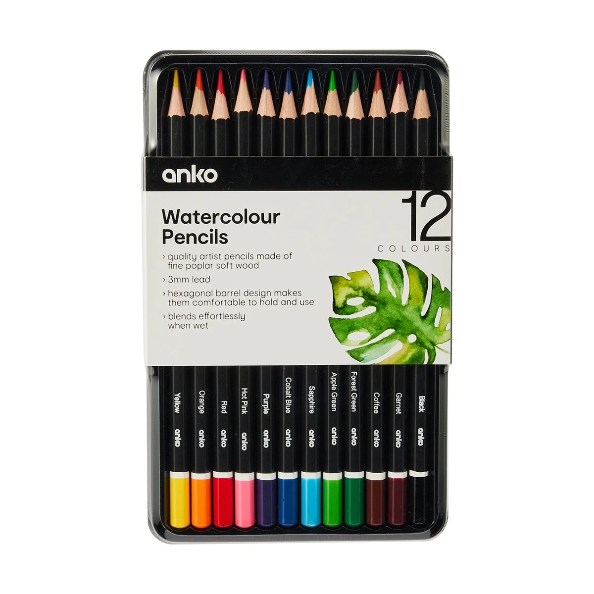 1 12 Pack Watercolour Pencils, 1 of 5