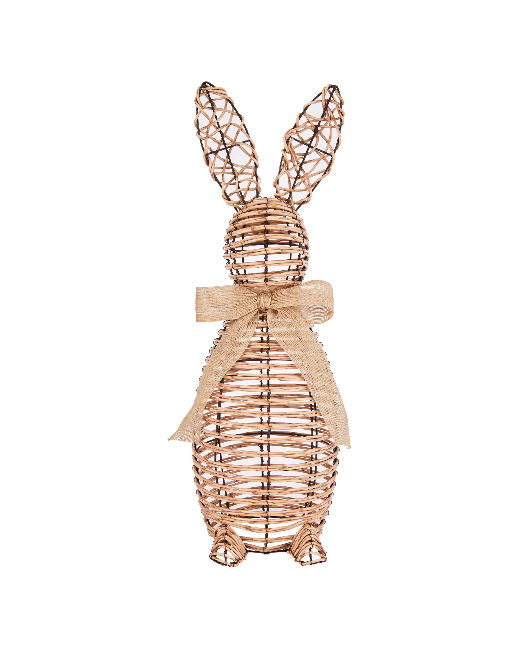 1 Extra Large Faux Rattan Bunny, 1 of 4