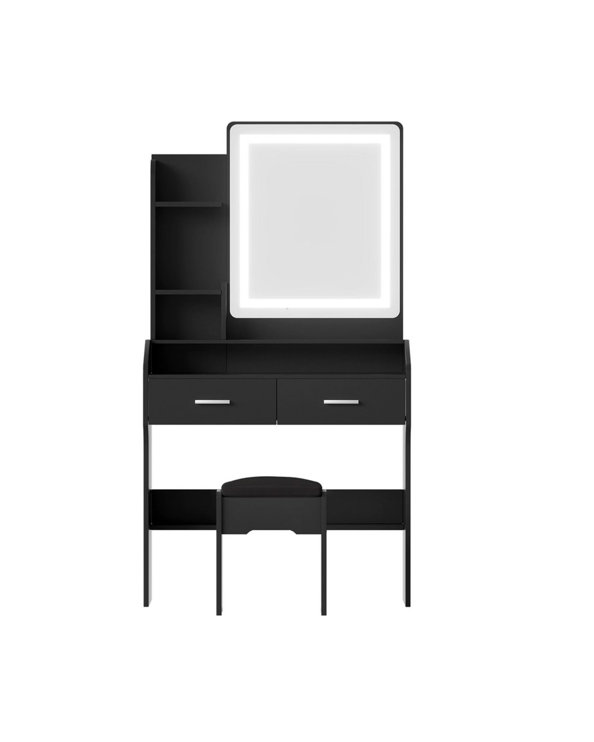 3 Artiss Dressing Table Set Stool Led
 - Black, 3 of 3
