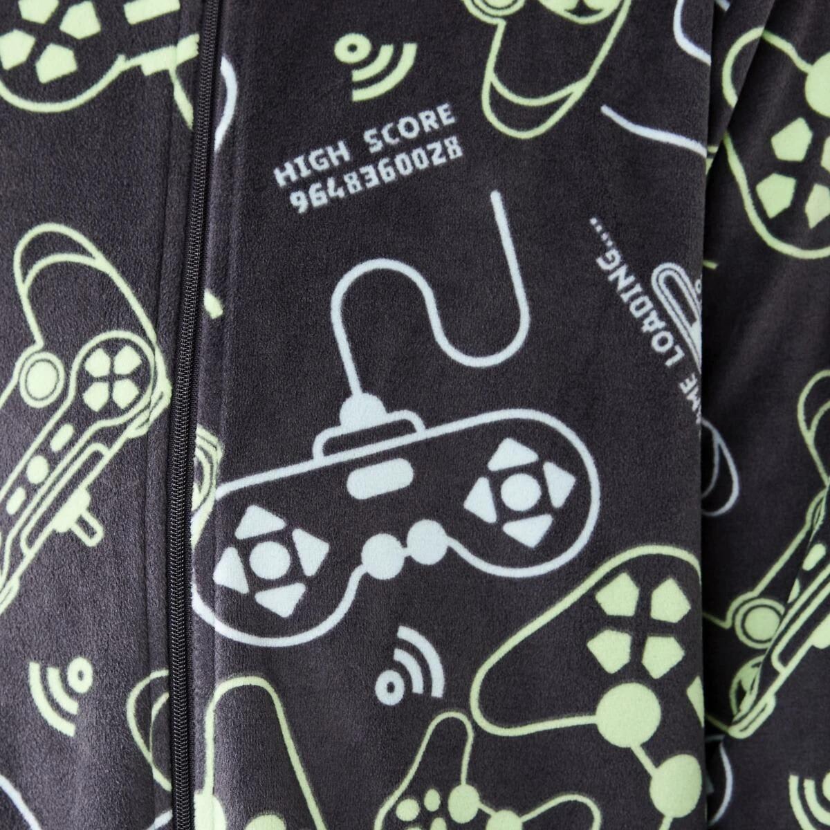 5 Ribbed All-In-One Sleepsuit Gry Gaming, 5 of 9