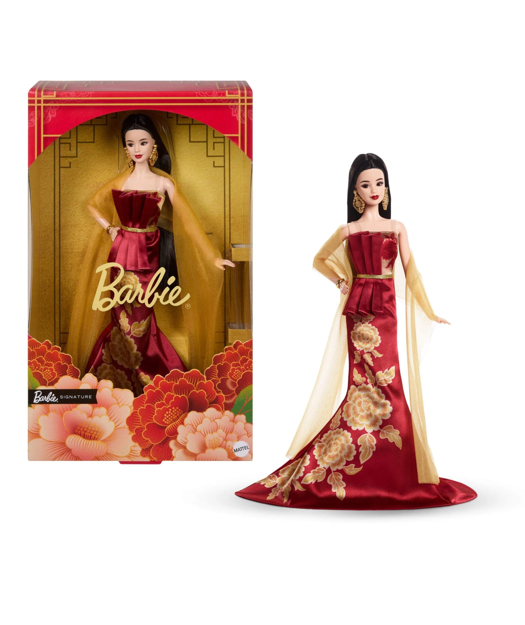 1 Barbie Signature Lunar New Year Fashion Doll - Red, 1 of 6