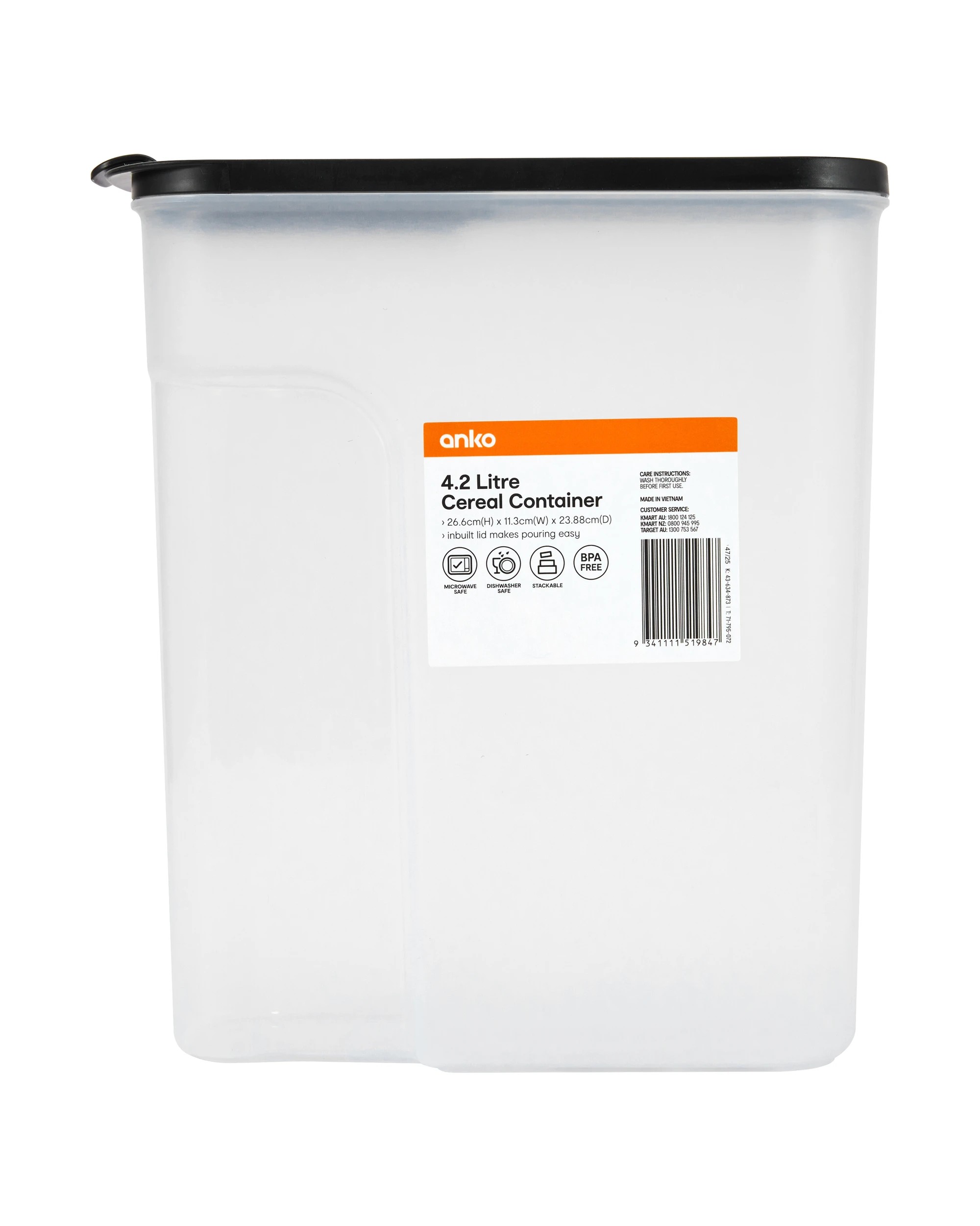 5 4.2L Cereal Container, 5 of 10