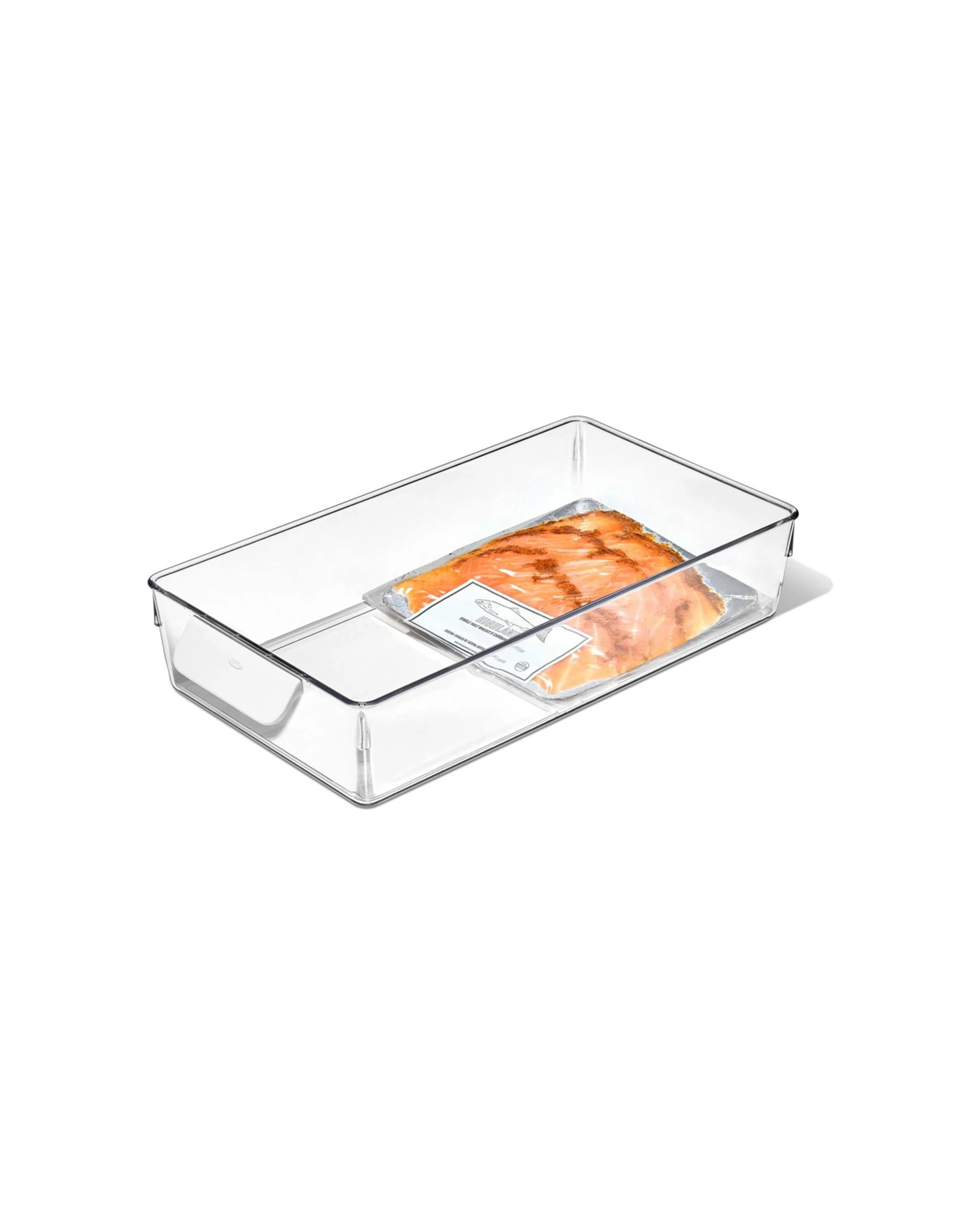 1 Oxo Good Grips Fridge Bin Food Organiser Clear With Comfortable Grip 38cm - Clear, 1 of 7