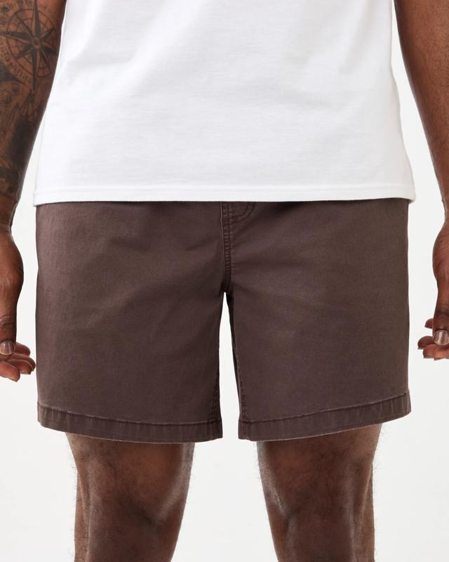 Elastic Waist Washed Volley Sh