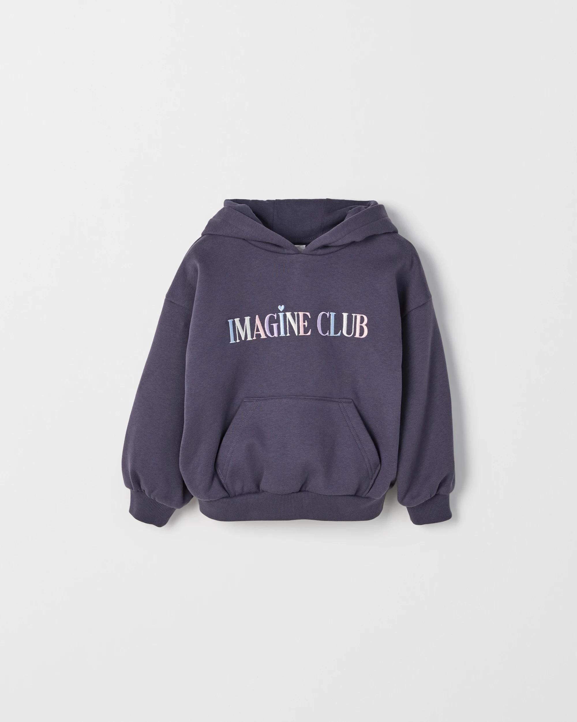5 Target Kids Fashion Heavyweight Popover Sweat Hoodie DARK PURPLE, 5 of 6