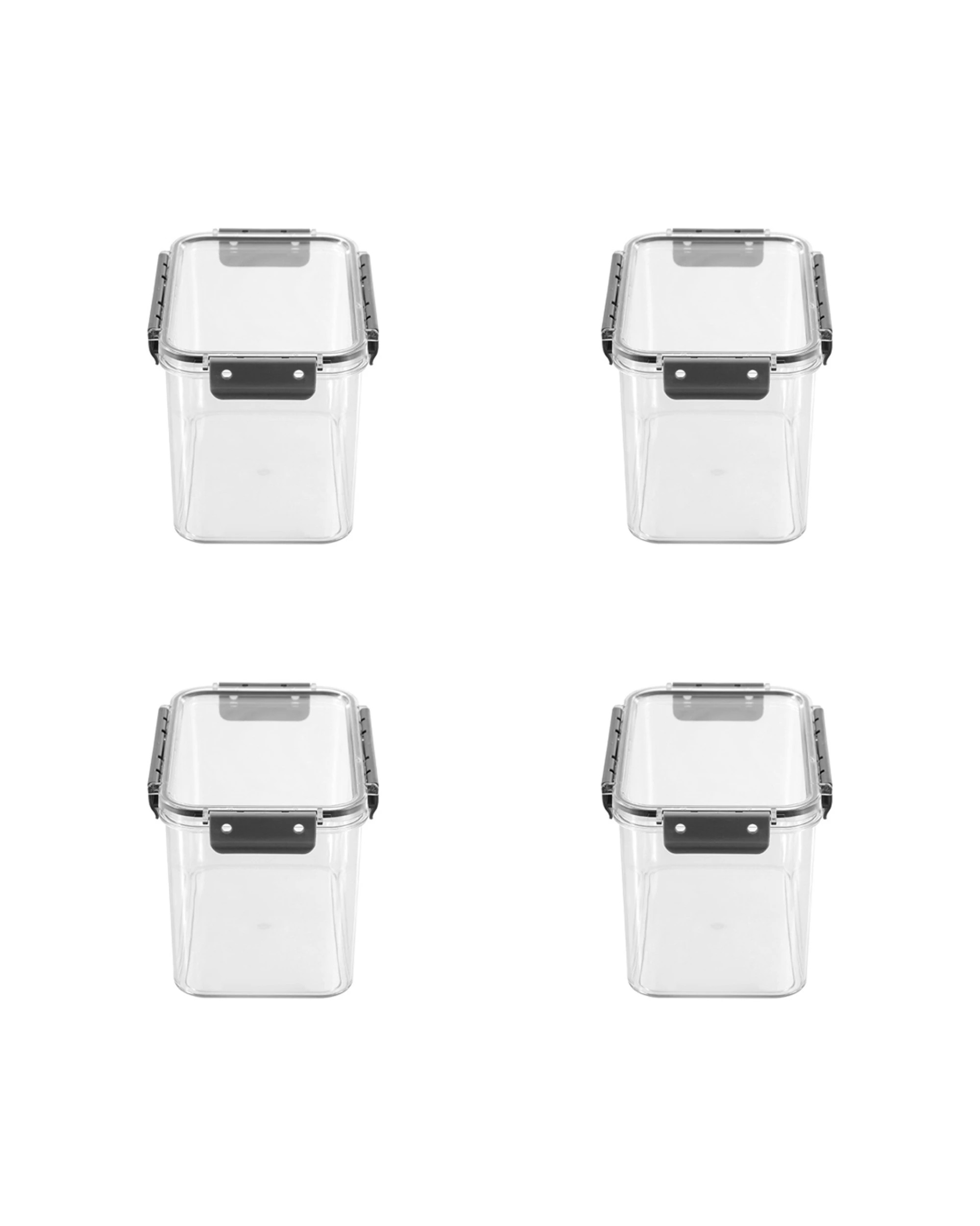 1 Boxsweden 4PK Crystal 2.7L Pantry Storage Container Airtight Durable - Clear, 1 of 7